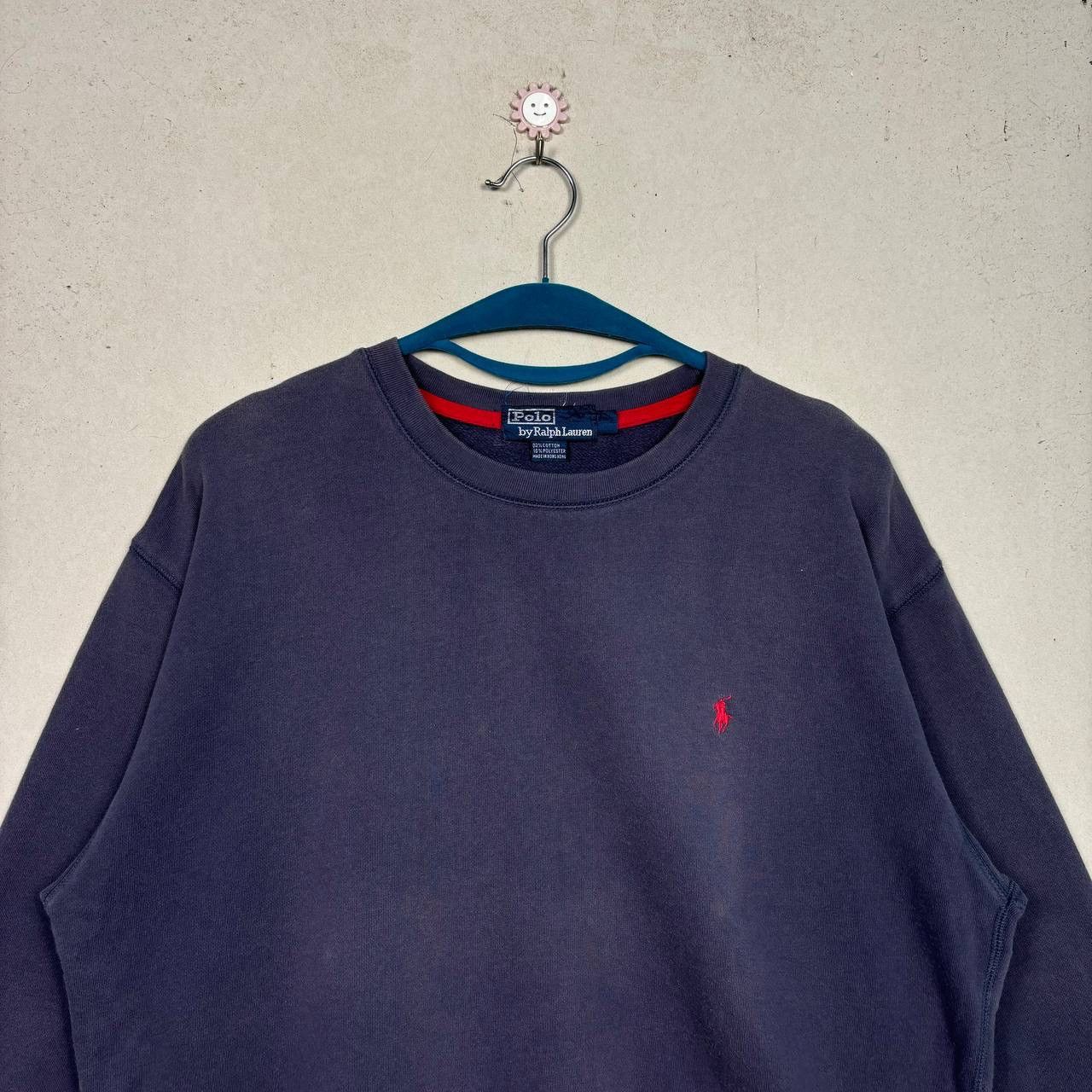 Polo Ralph Lauren Vintage Polo Ralph Lauren Pony Sweatshirt 90s Sun Faded Size US L / EU 52-54 / 3 - 3 Thumbnail
