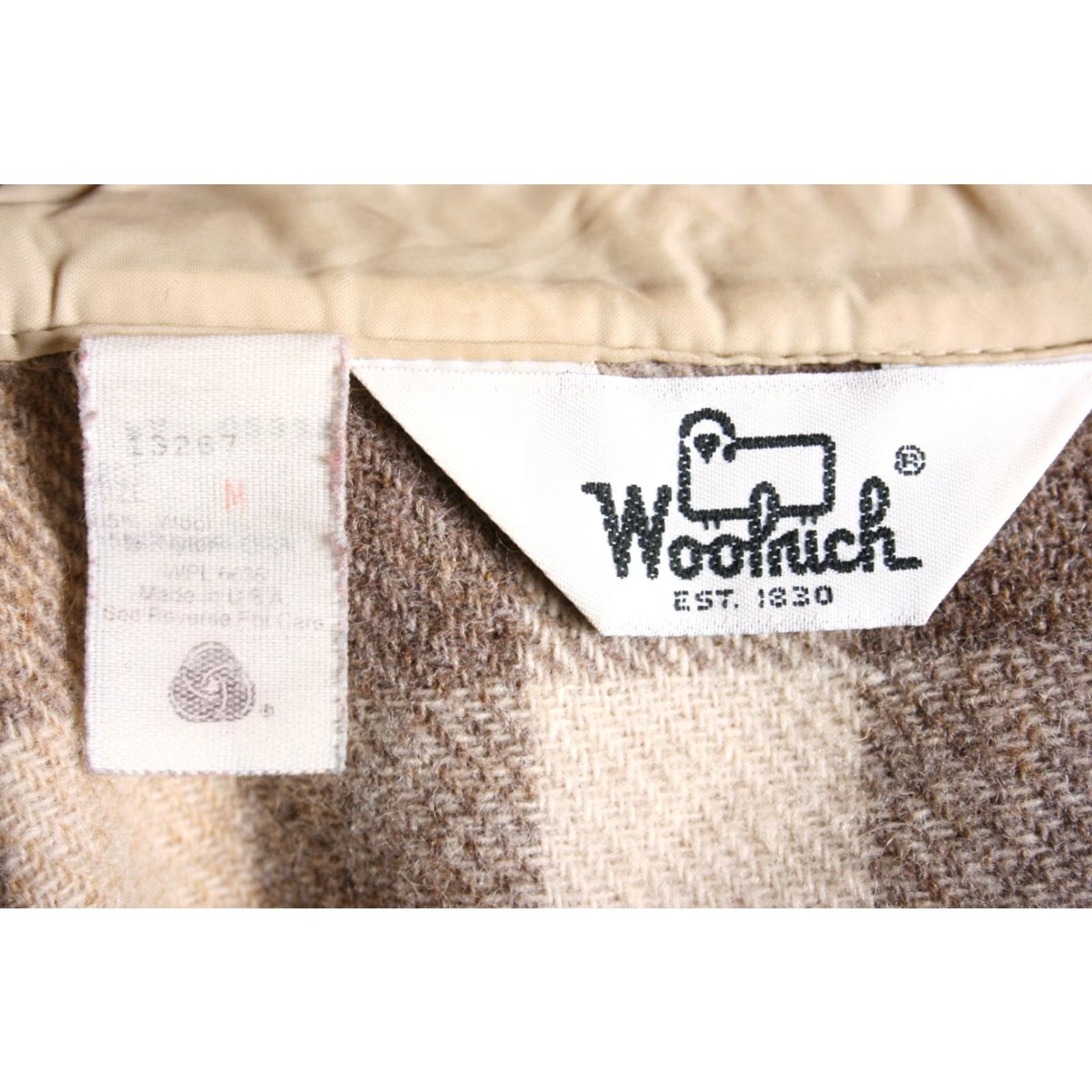 Vintage VINTAGE WOOLRICH Shirt Wool Blend Buffalo Plaid Brown Beige Lumberjack Sz. S/M Men Button-Up Long Sleeve Wool 85% Nylon 15% Brown Size US S / EU 44-46 / 1 - 6 Thumbnail