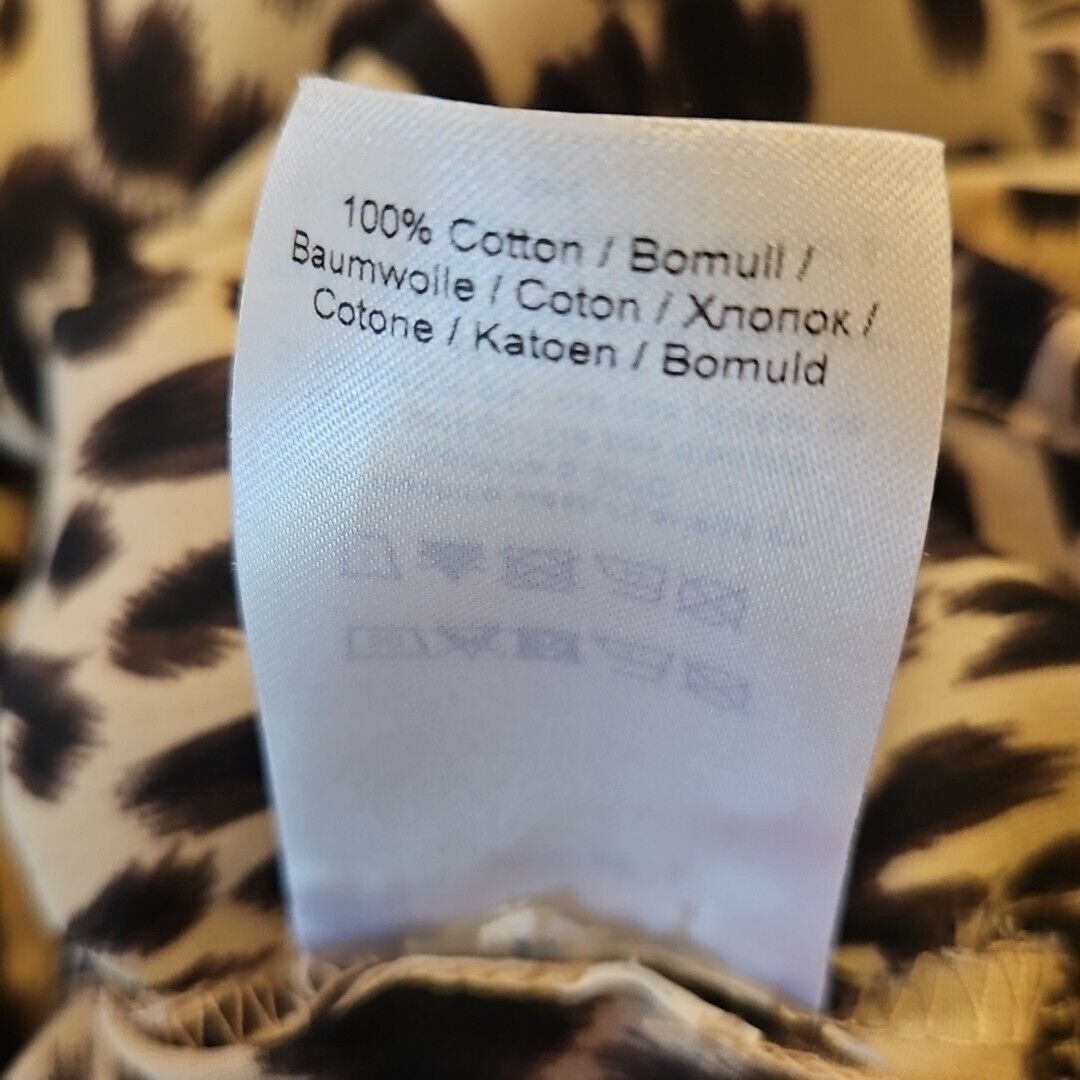 Ganni Ganni Midi Dress Womens 36 Cotton Leopard Print Ruffle Sleev Size XS / US 0-2 / IT 36-38 - 10 Thumbnail