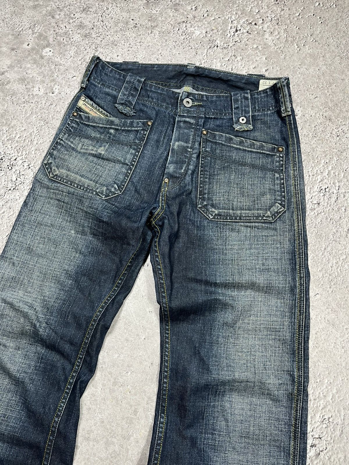 Diesel Diesel Morix Distressed Jeans Blue W27 L32 Size US 27 - 2 Thumbnail
