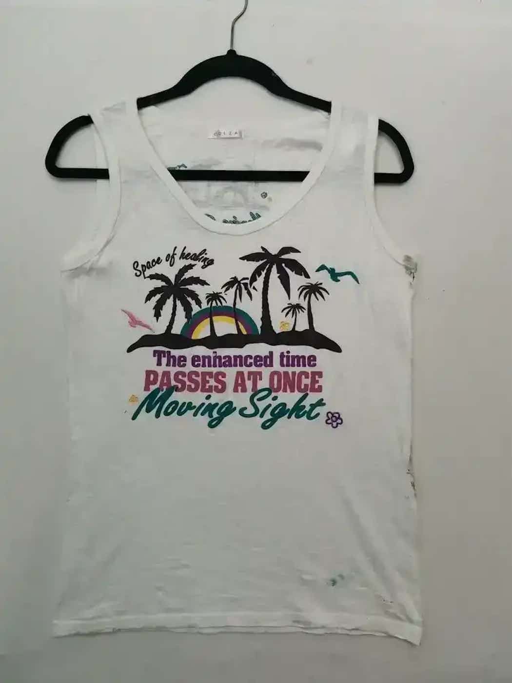 Japanese Brand Vintage Colza Beach Design Sleeveless Size US XS / EU 42 / 0 - 1 Thumbnail
