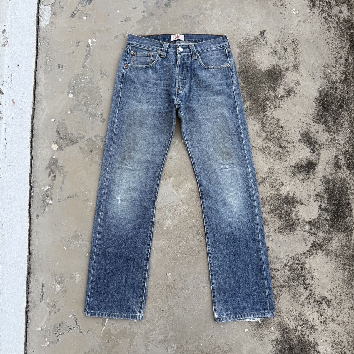 Levi's VINTAGE LEVI’S 501 FADED JEAN DENIM PANTS Size US 29 - 2 Thumbnail
