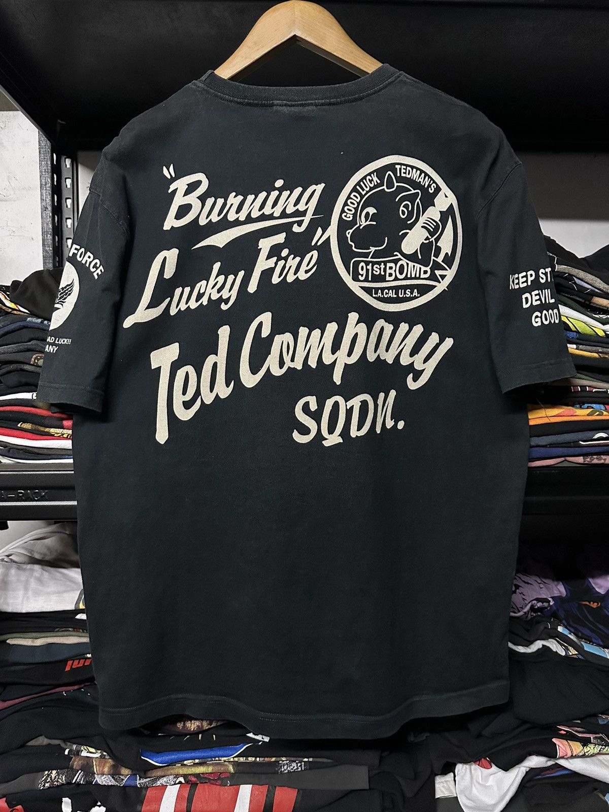 Tedman × Vintage Ted Company Us Air Force Tedman Devil Faded Tee Size US L / EU 52-54 / 3 - 1 Thumbnail
