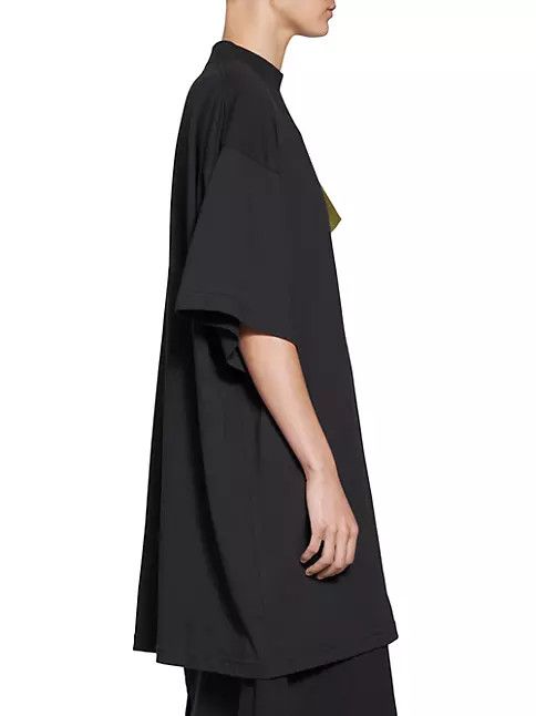 Balenciaga o1in1g1124 Sticky Note T-Shirt Oversized in Black Size US XL / EU 56 / 4 - 3 Thumbnail
