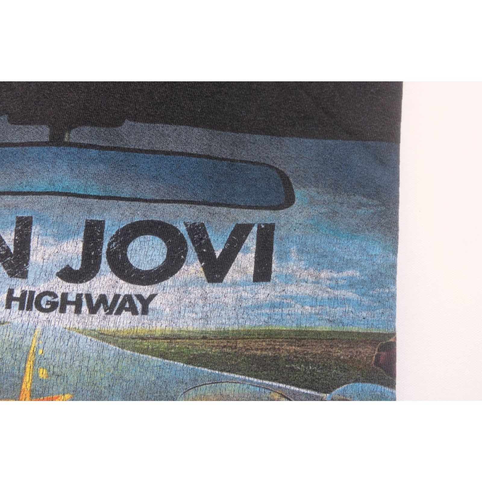 Etro VINTAGE BON JOVI ROCK VGT Y2K RETRO LOST HIGHWAY LIVE MUSIC BLACK GRAPHIC T SHIRT XL Size US XL / EU 56 / 4 - 4 Thumbnail