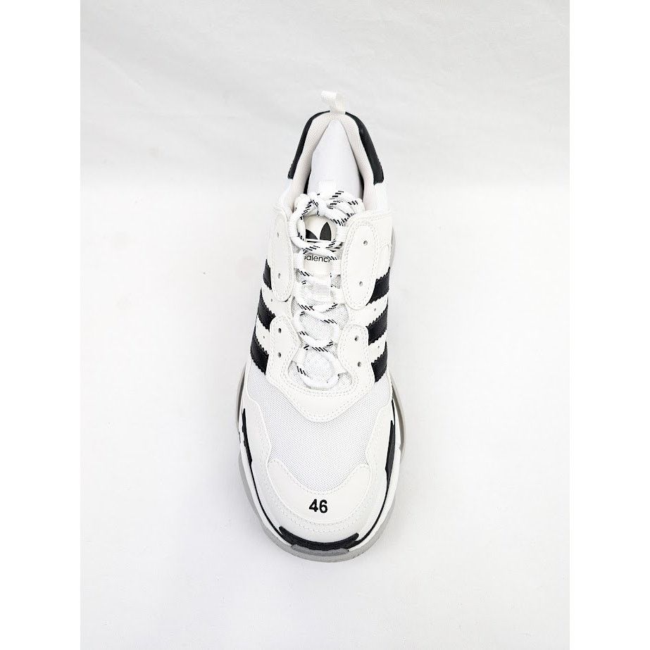 Adidas × Balenciaga o1rshd1 Low-Top Sneakers in Black/White Size US 13 / EU 46 - 8 Thumbnail