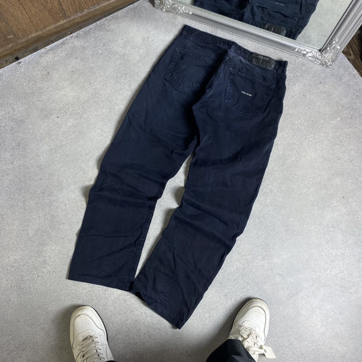 Stone Island Stone Island Jeans Black Pants Logo Faded Size US 36 / EU 52 - 1 Thumbnail