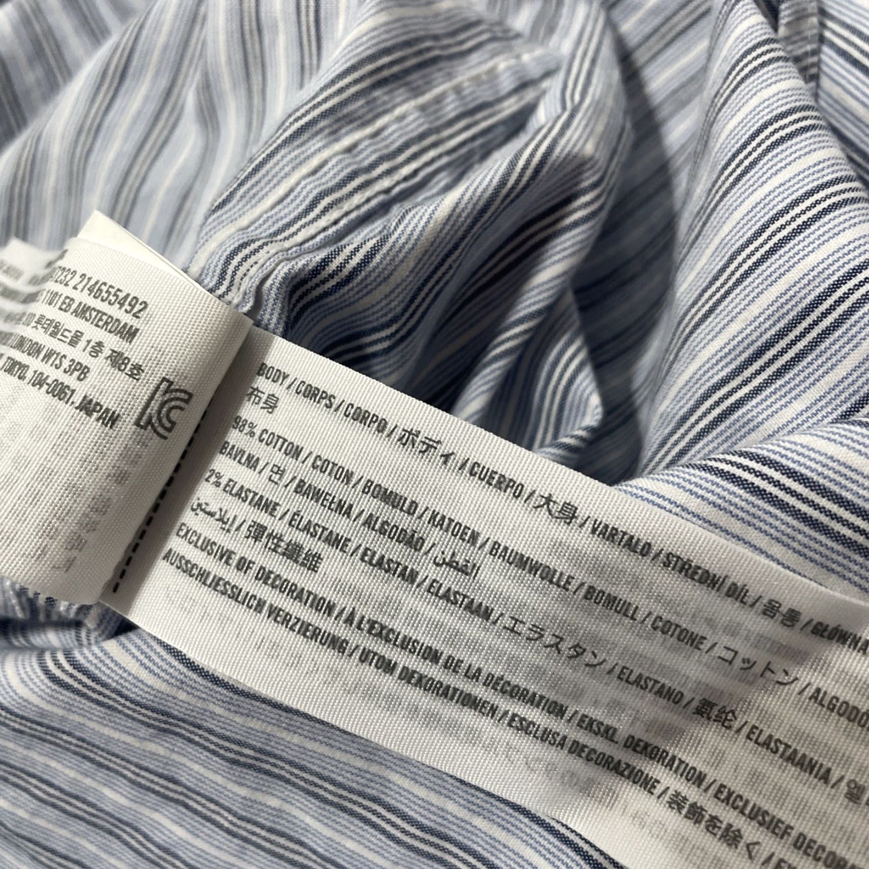 Abercrombie & Fitch VINTAGE Abercrombie & Fitch 90s Oversized Shirt Mens XS Blue Striped Long Sleeve Button-Up 42" Casual Mens Blue Striped Shirt Size US XS / EU 42 / 0 - 6 Thumbnail