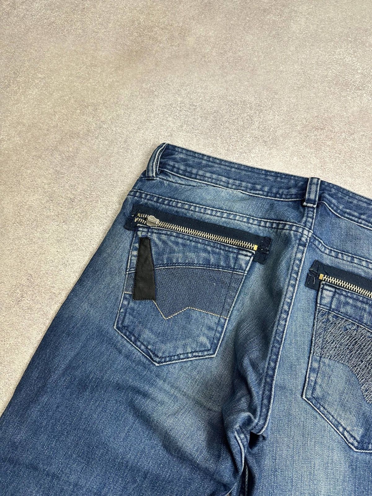 Diesel Vintage Diesel Baggy Abstract Y2K Pants Jeans Rare 33 Size US 33 - 5 Thumbnail