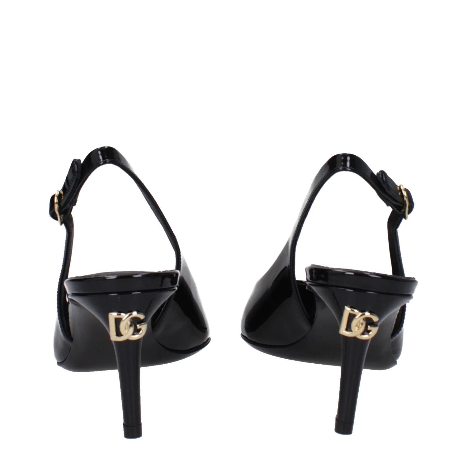 Dolce & Gabbana ob1o1e1124 Patent Leather Sandals in Black Size US 10 / IT 40 - 5 Thumbnail