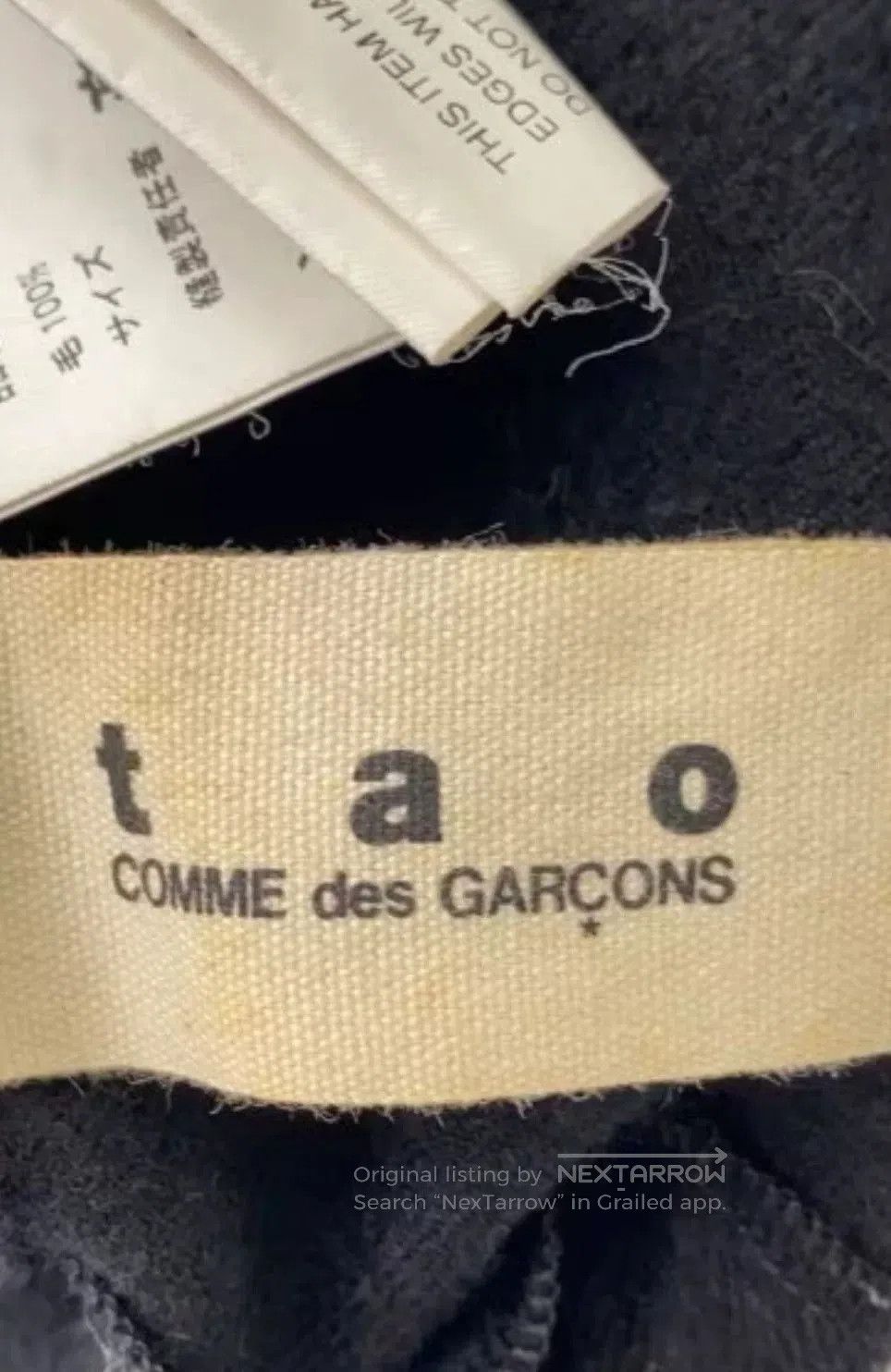 Comme des Garcons Tao COMME des GARCONS Wool Top. Size XS / US 0-2 / IT 36-38 - 3 Thumbnail