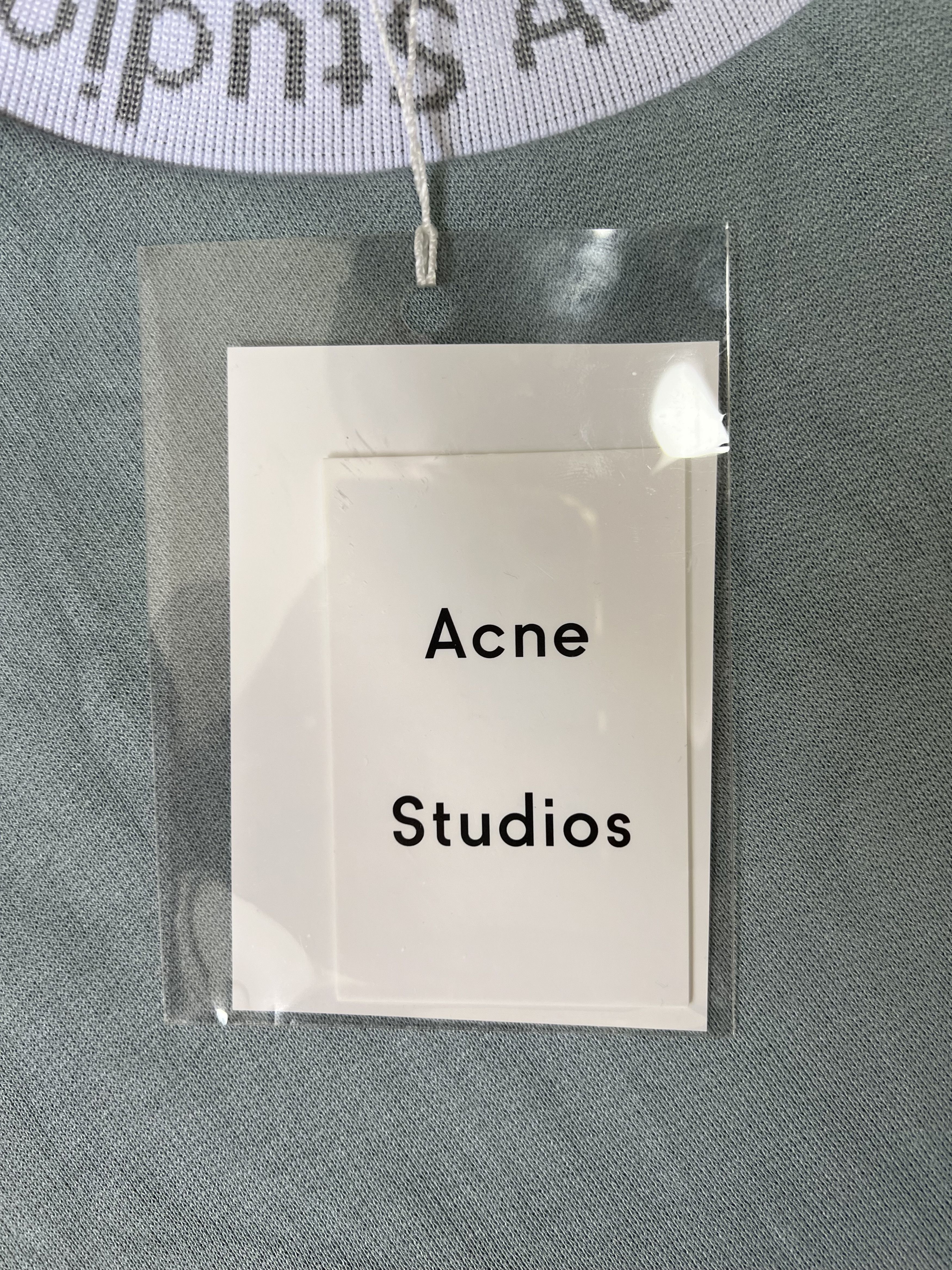 Acne Studios 💚 Acne Studios Mint Logo Crewneck Large NEW Size US L / EU 52-54 / 3 - 5 Thumbnail