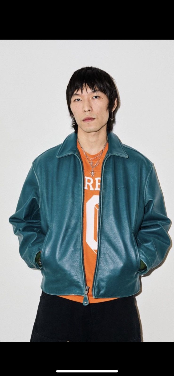 Schott × Supreme Supreme x Schott Cafe Racer Leather Jacket Size Small Size US S / EU 44-46 / 1 - 4 Thumbnail