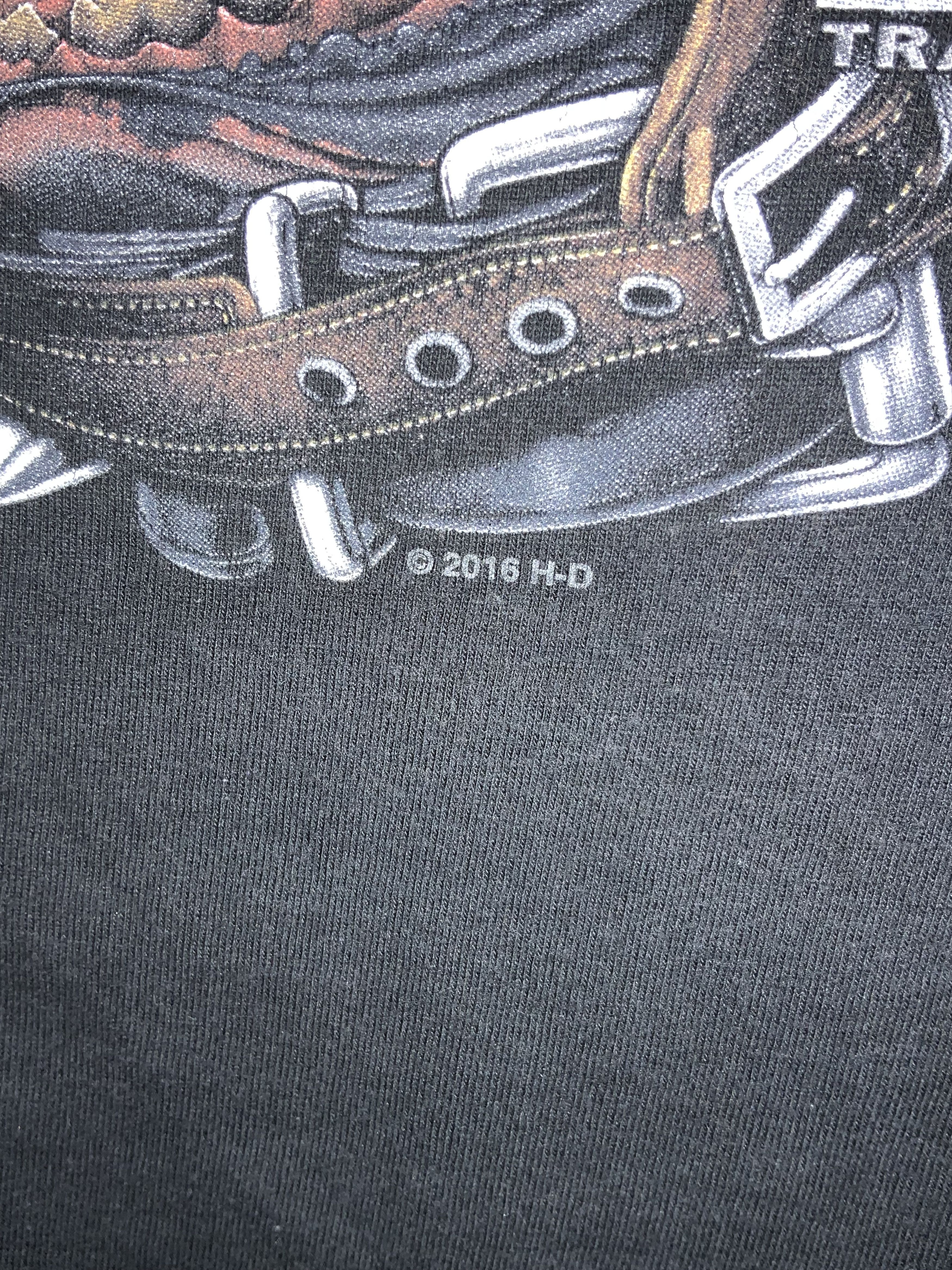 Harley Davidson × Vintage Vintage 2016 Harley Davidson Motorcycle Bulldog T-shirt Size US M / EU 48-50 / 2 - 6 Thumbnail