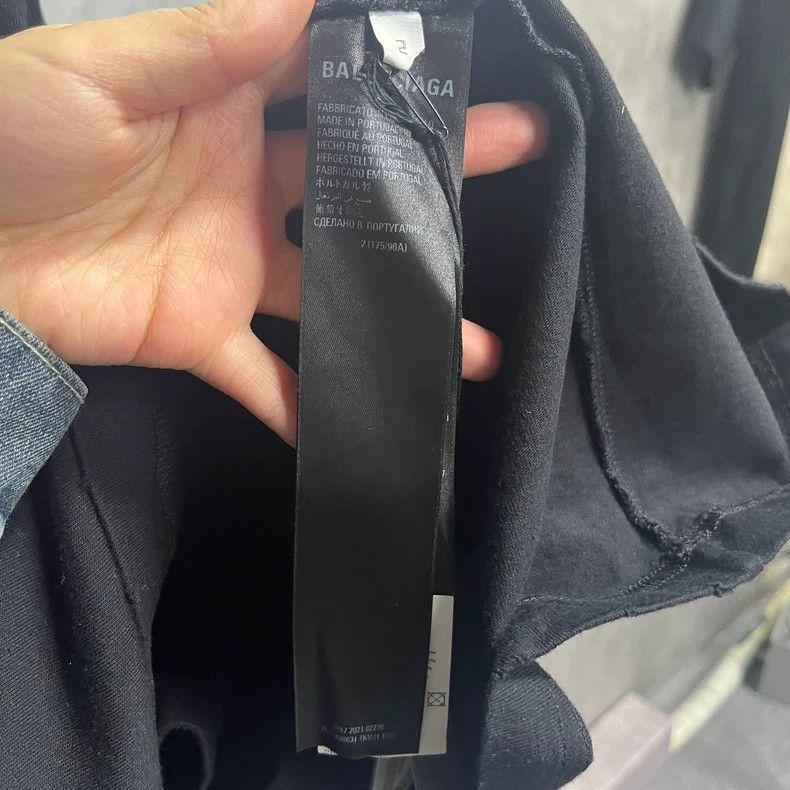 Balenciaga Balenciaga latest black cola casual two piece round neck lo Size US S / EU 44-46 / 1 - 4 Thumbnail