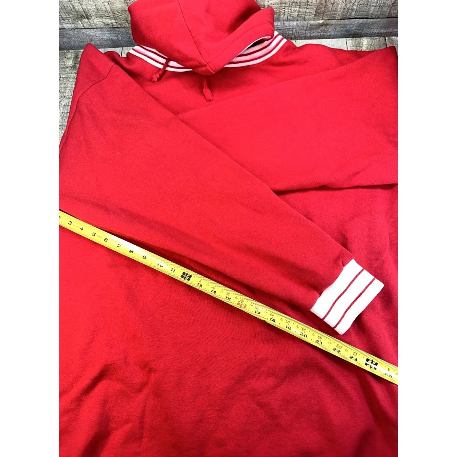 Vintage VINTAGE Hoosiers Crewneck Hoodie 2XL Red Mens Oversized 90s Pullover Hoodie Size US XXL / EU 58 / 5 - 4 Thumbnail