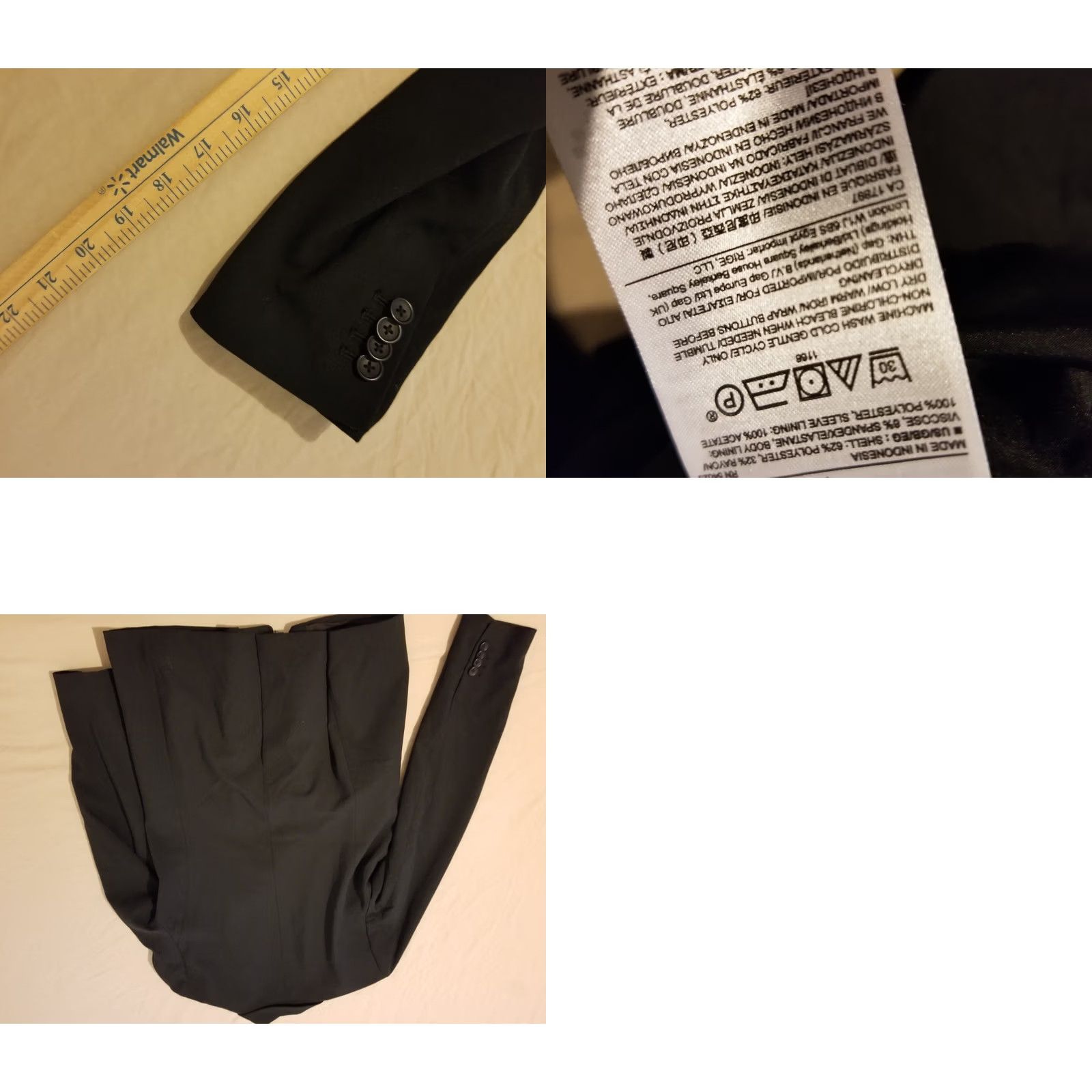 Banana Republic Womens Banana Republic Blazer Black 10 Size Regular Basic Jacket Size L / US 10 / IT 46 - 8 Thumbnail