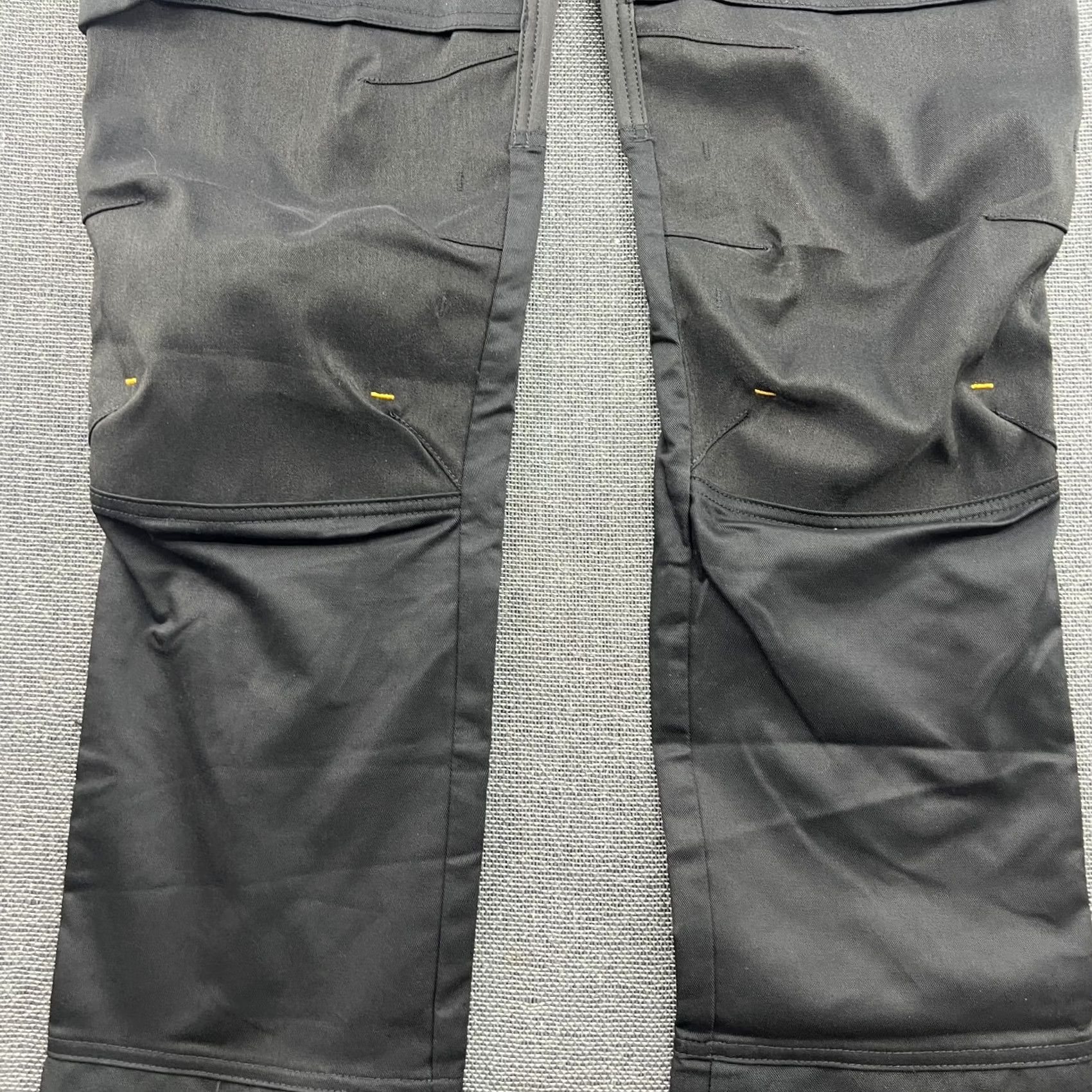 Kickers Snickers Pants 50 Black Allround Stretch Work Mens Size Trousers Knee Guard Cordura Size US 34 / EU 50 - 3 Thumbnail