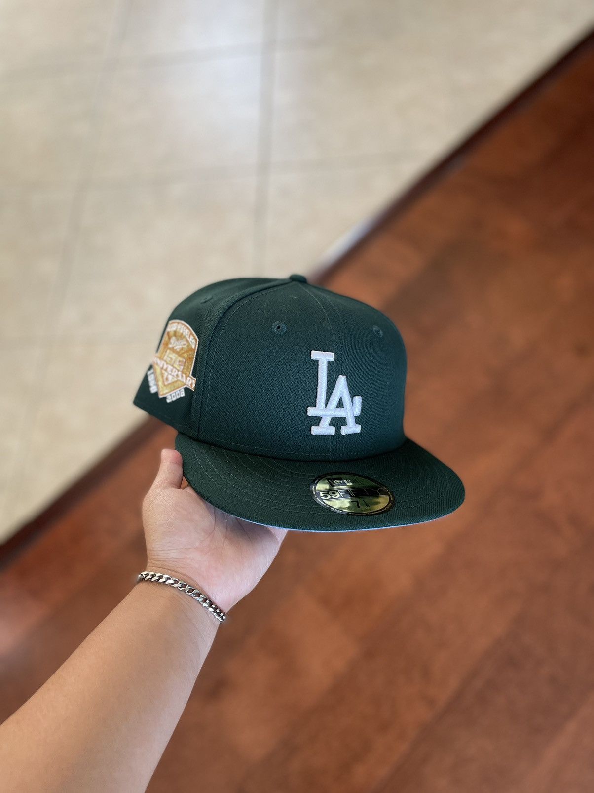 7 1/4 good LOS ANGELES DODGERS 50TH ANNIVERSARY