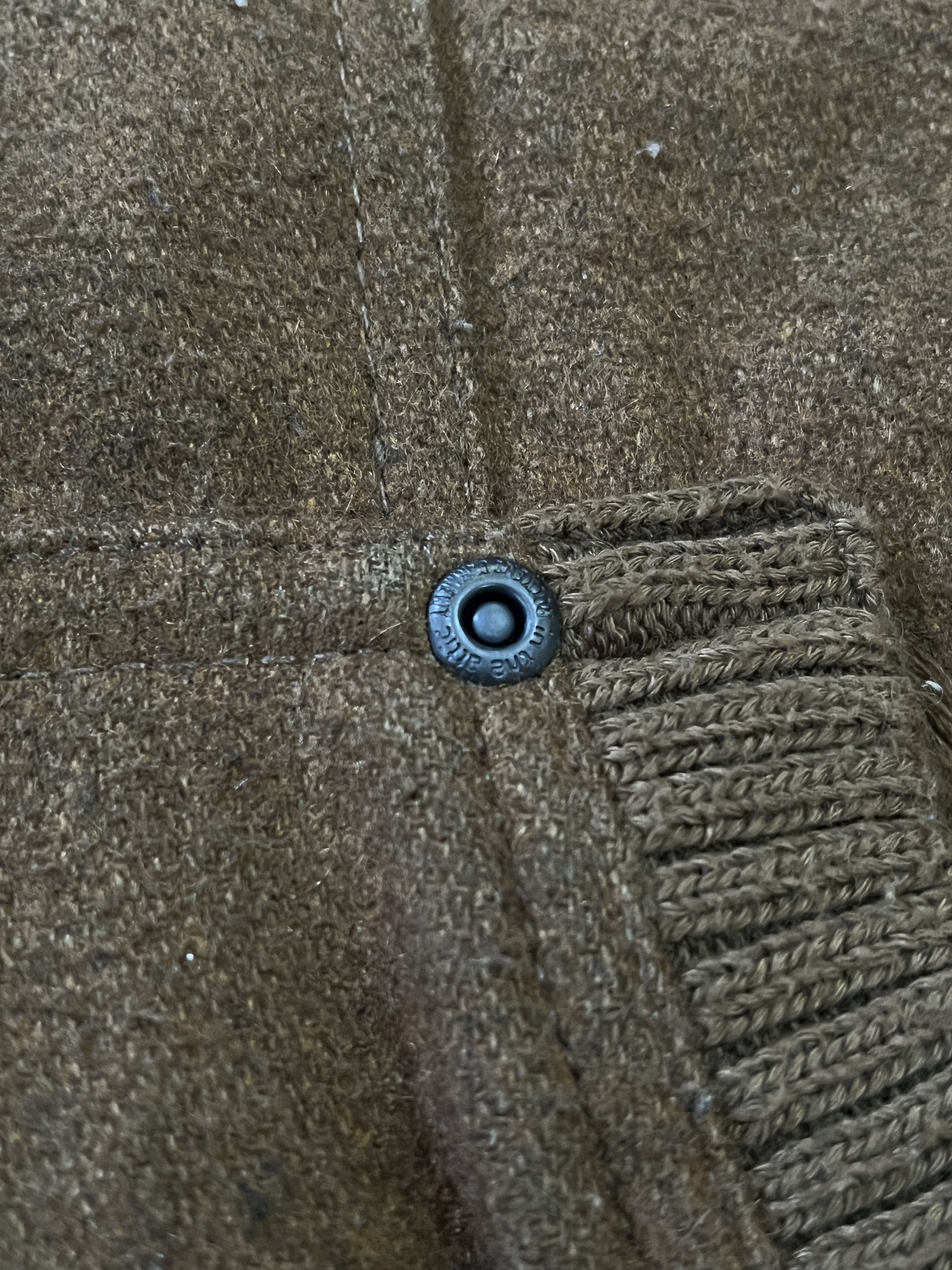 In The Attic In The Attic Brown Utility Military Style Wool Jacket Size US L / EU 52-54 / 3 - 10 Thumbnail