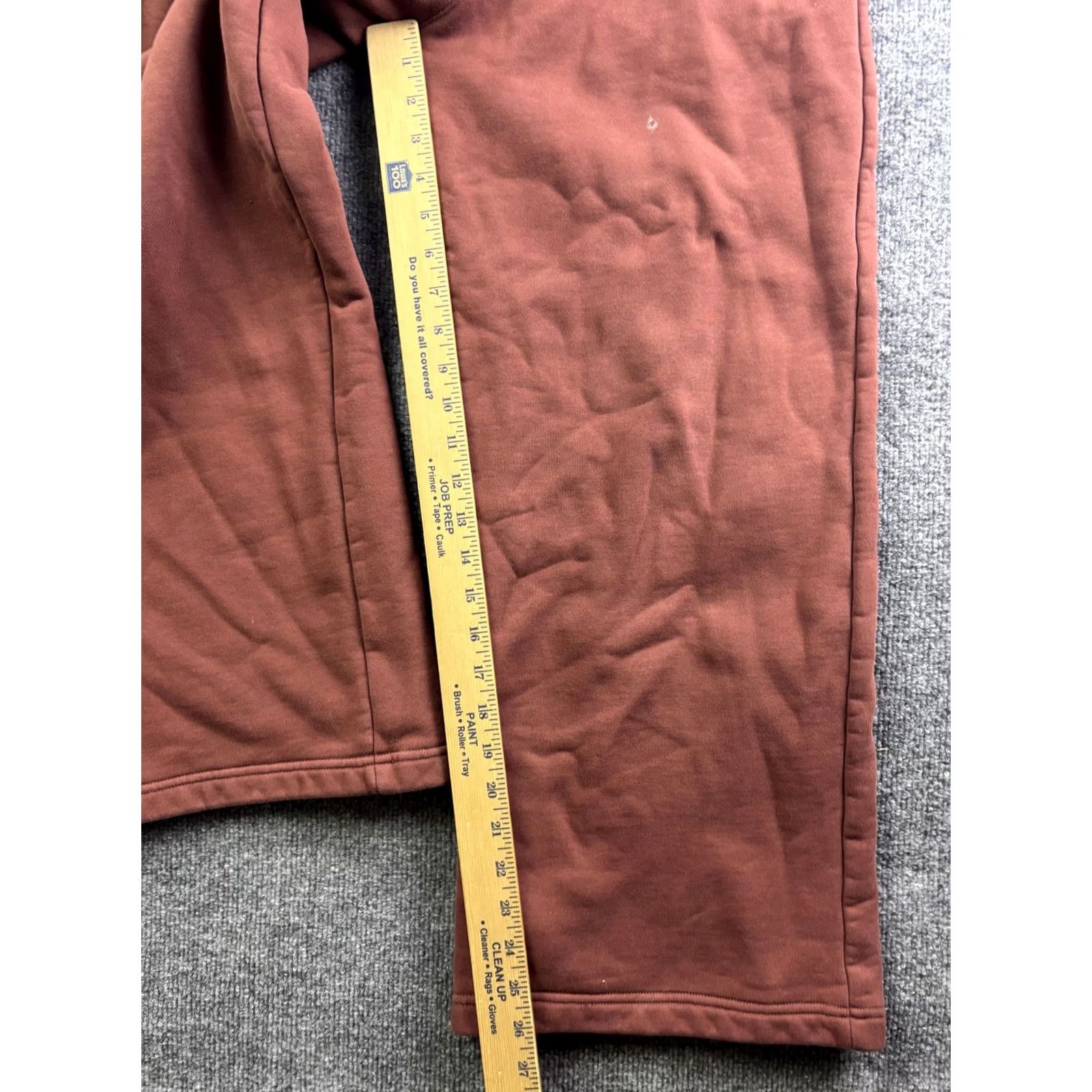 Jordan Brand Jordan Womens Sweatpants M Brown Fleece Wide-Leg Pockets Drawstring Casual Activewear 80/20 Cotton-Polyester Winter Size 32" / US 10 / IT 46 - 6 Thumbnail
