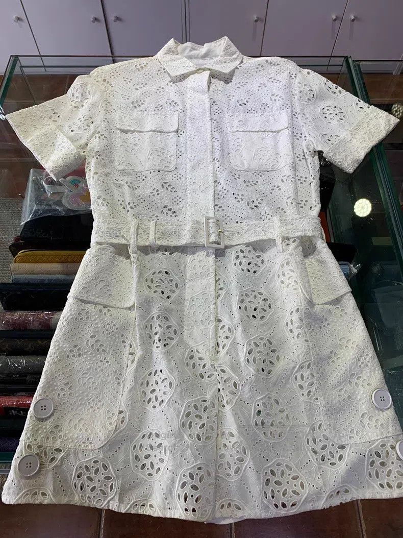 Valentino Valentino White lace jumpsuit Size 39" - 3 Thumbnail