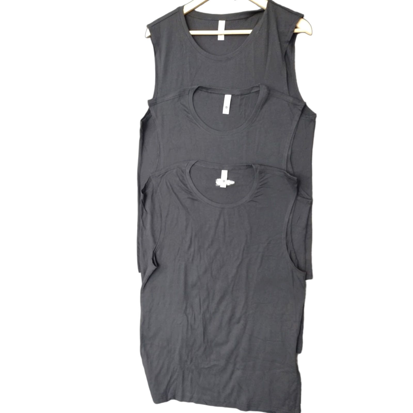 Next Level Next Level Apparel 3-Pack Men's Size M Black Cotton Pullover Muscle Tank Top Size US M / EU 48-50 / 2 - 1 Thumbnail