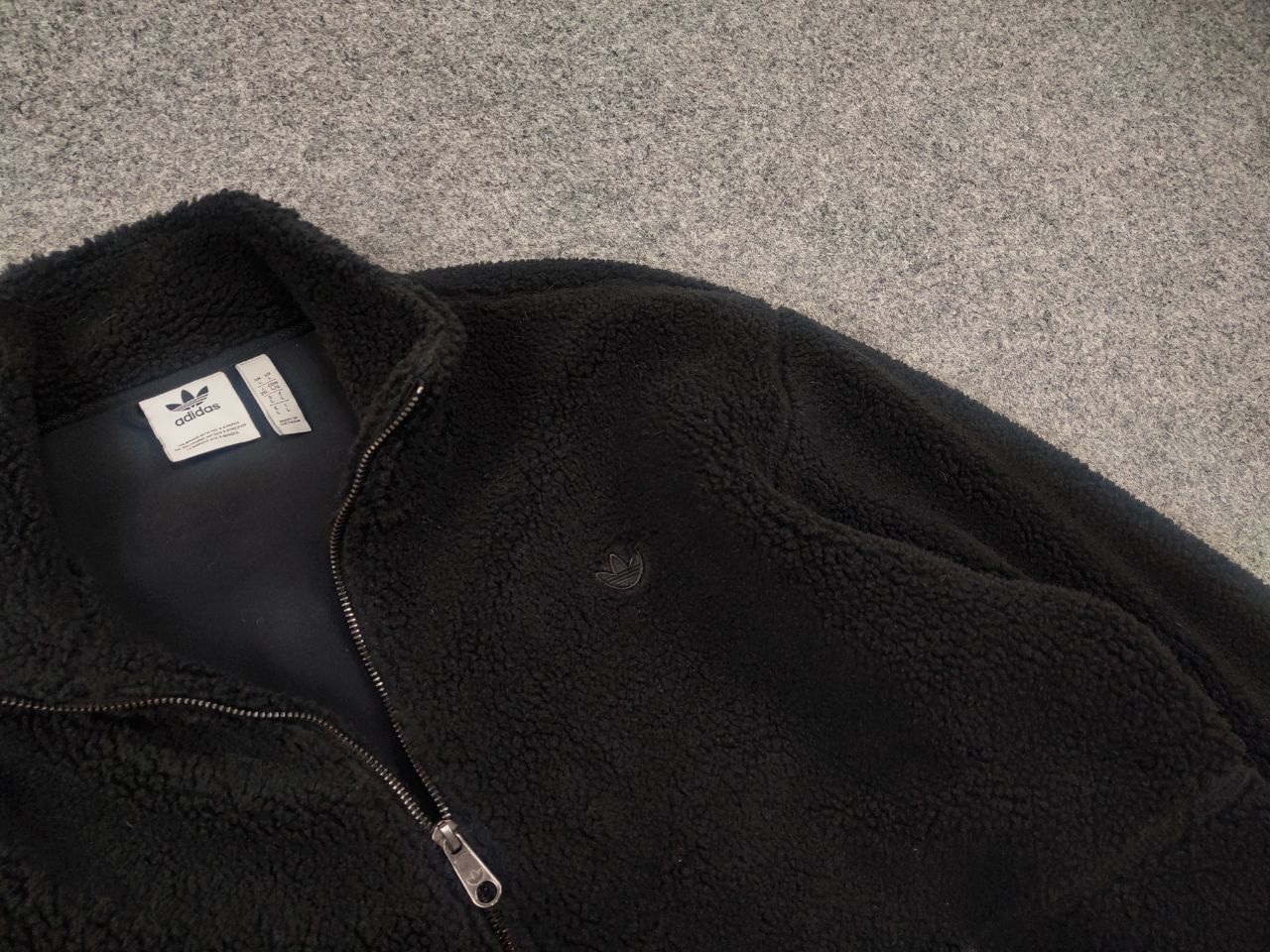 Adidas Adidas Originals Premium Polar Fleece Teddy Zip Jacket Size US L / EU 52-54 / 3 - 8 Thumbnail