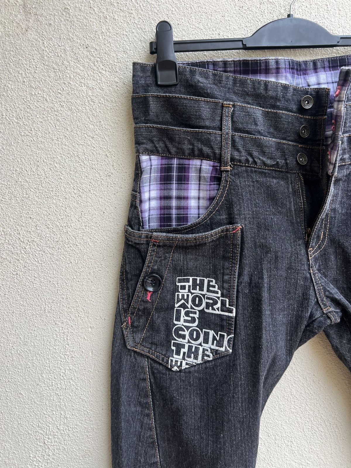 Japanese Brand Rare! Rimaster Japan Triple Waist Denim Jeans Size US 32 / EU 48 - 8 Thumbnail