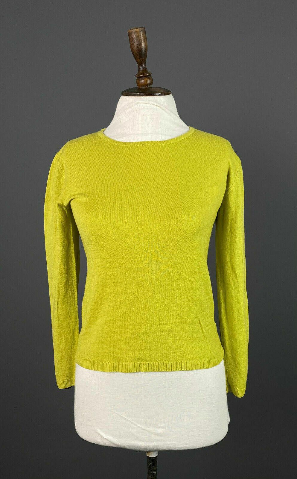 Designer Ladies Bitte Kai Rand Yellow Wool Crew Neck Sweater Size M Size M / US 6-8 / IT 42-44 - 1 Thumbnail