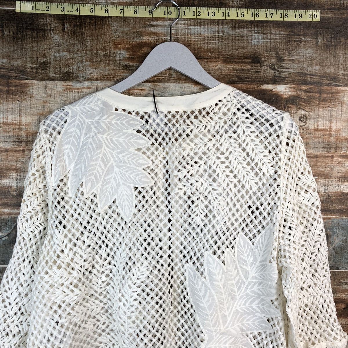 Hiroko Koshino Homme Hiroko Bis Hiroko Koshino crochet meshnet Knitwear #A2503 Size S / US 4 / IT 40 - 15 Thumbnail