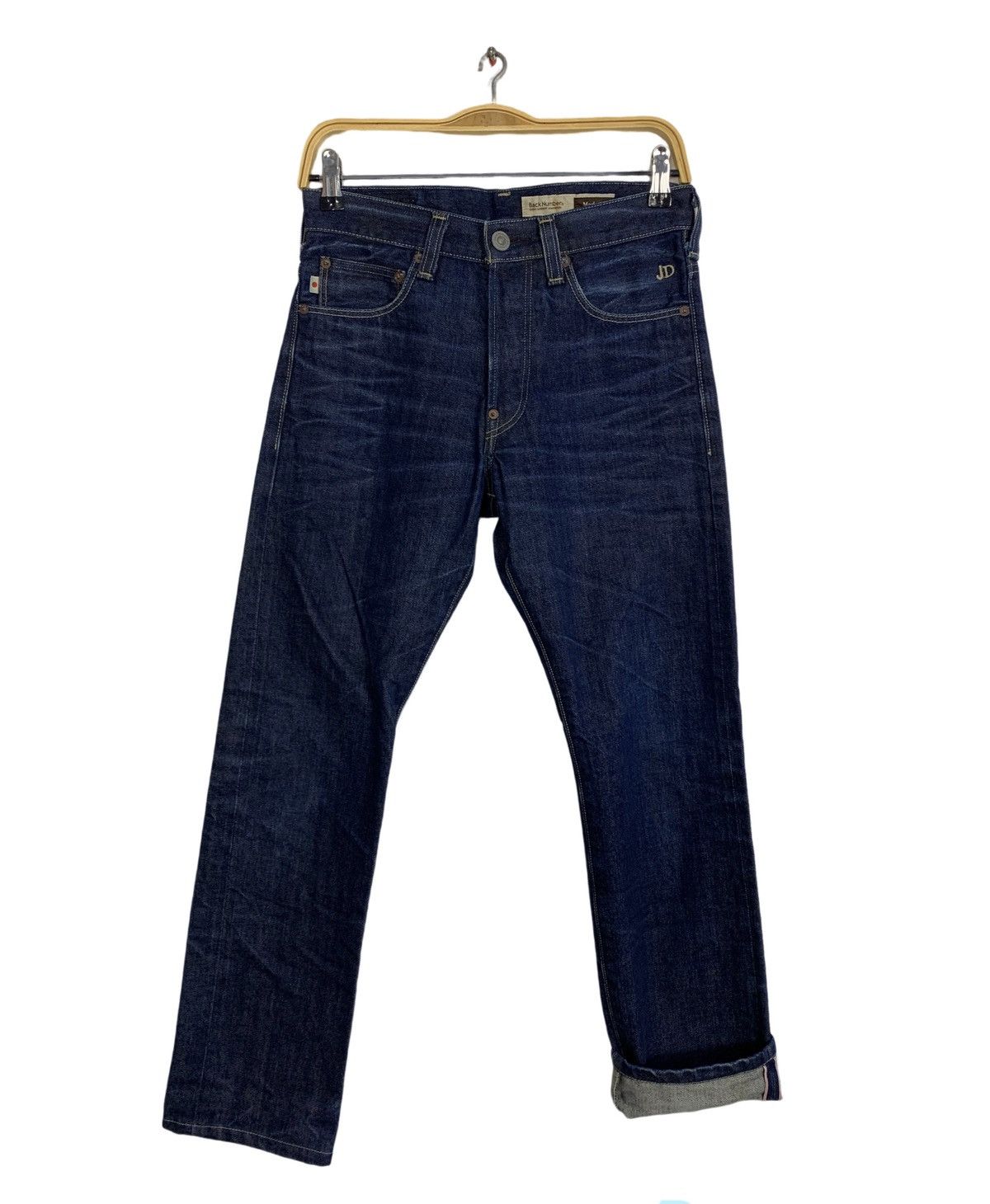 Japanese Brand 90s Back Number Jean Diadem Indigo Selvedge Denim Jeans Size US 28 / EU 44 - 1 Thumbnail