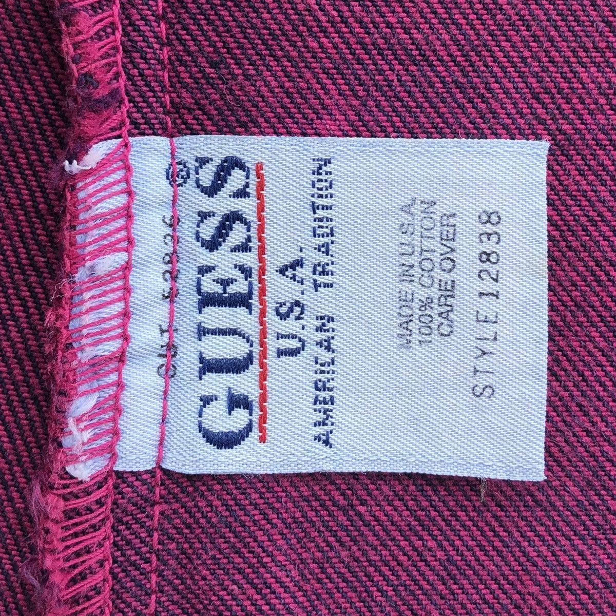Guess Vintage Guess USA Purple Tie Dye Denim Jacket Made In USA Size S / US 4 / IT 40 - 20 Thumbnail