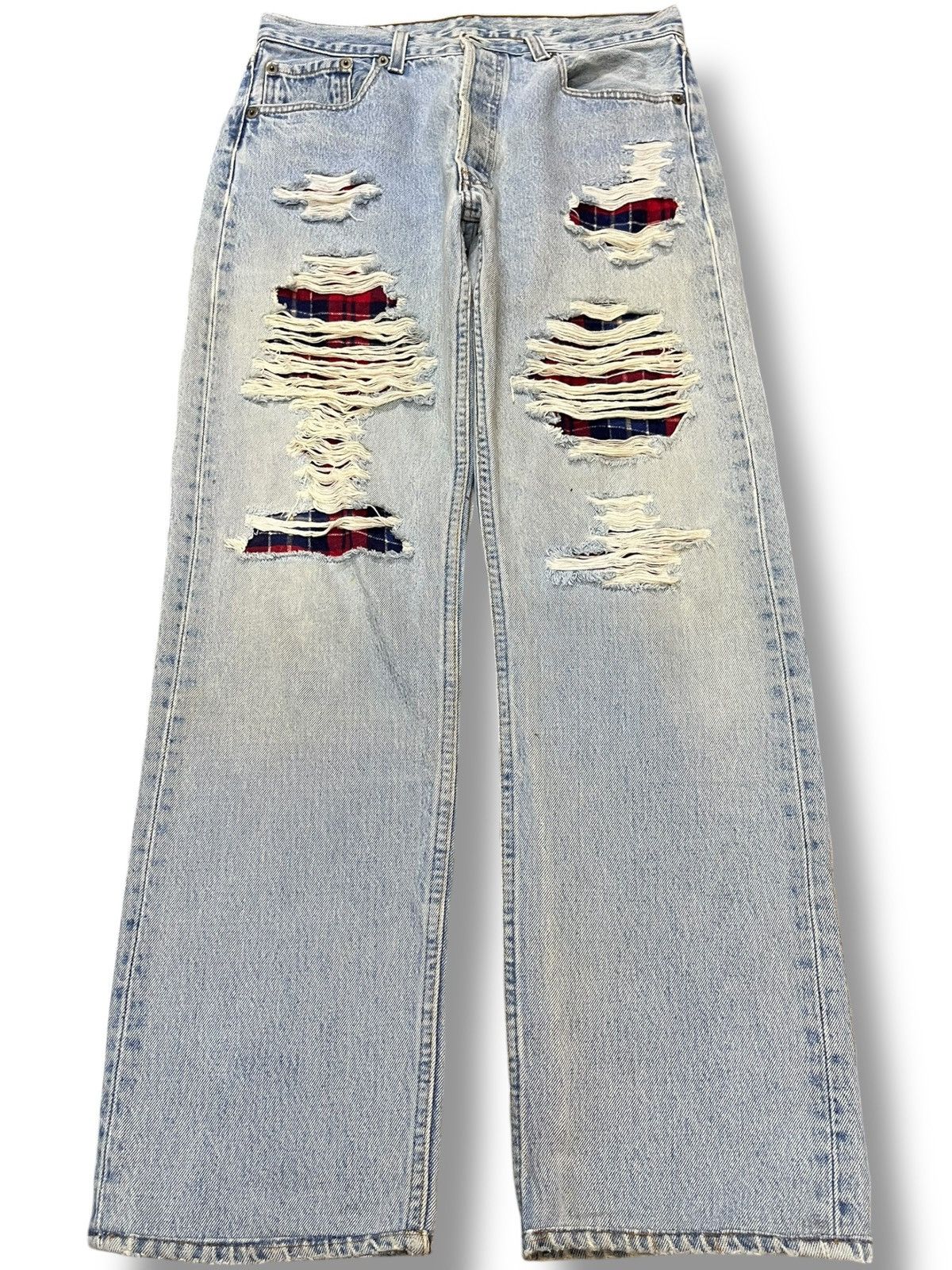 Japanese Brand Vintage Japanese Brand Ripped Distressed Denim Size US 30 / EU 46 - 1 Thumbnail