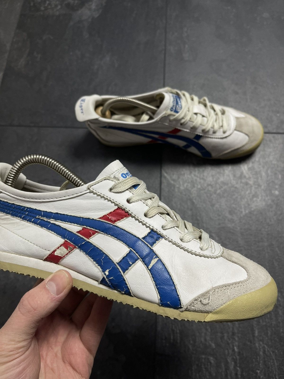 Asics × Onitsuka Tiger × Vintage VINTAGE ASICS TIGER ONITSUKA LEATHER CLASSIC SNEAKERS 90s Size US 5 / EU 37 - 3 Thumbnail