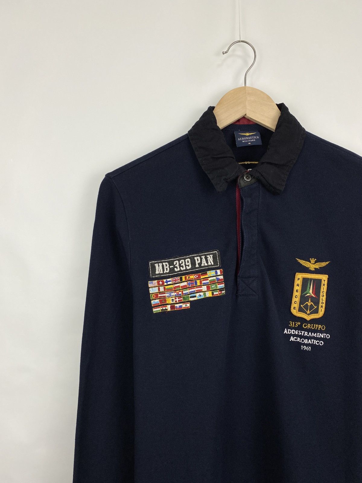 🇺🇸 Vintage Aeronautica Militare Aviation Long Sleeve Y2K