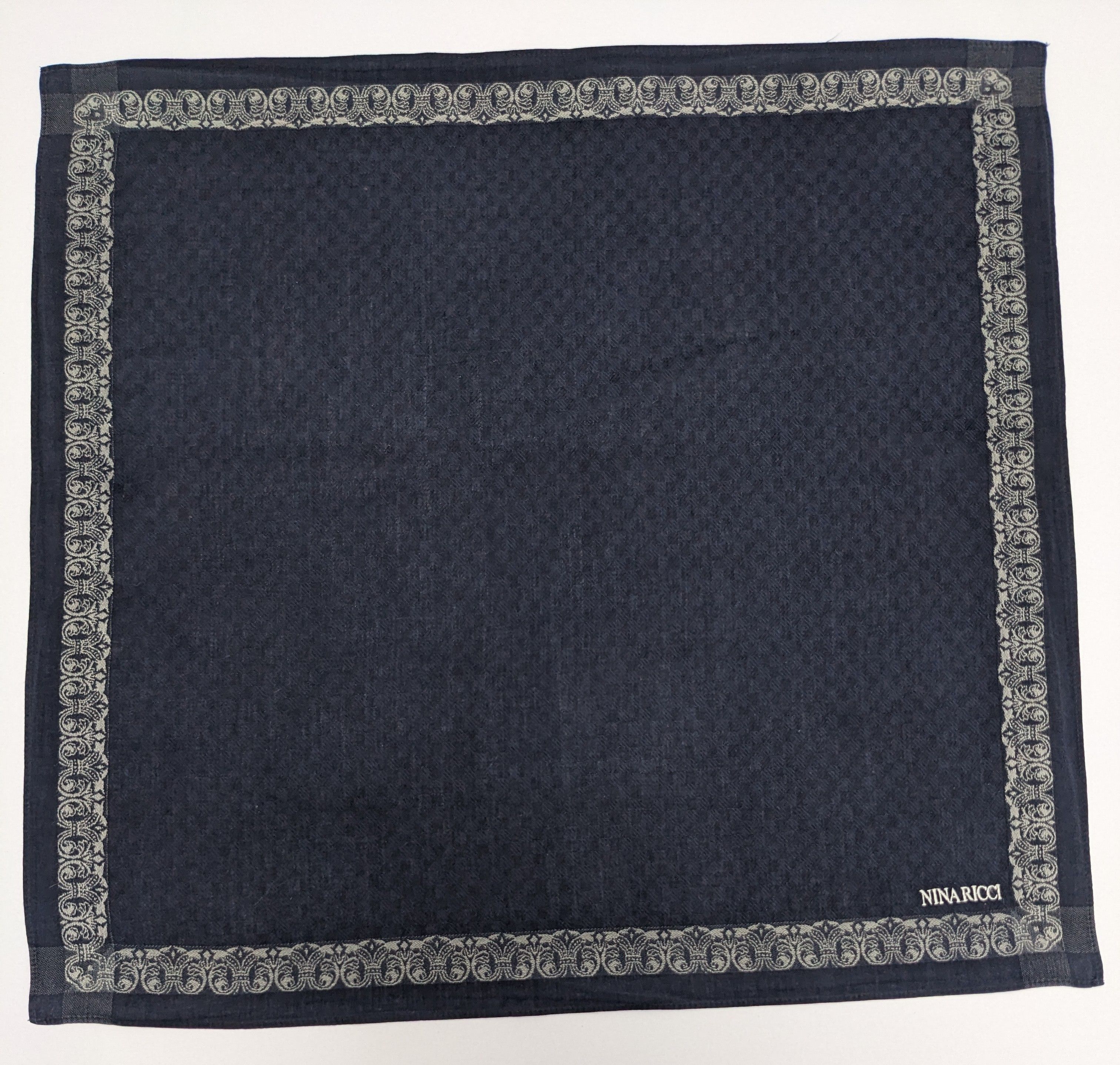 Nina Ricci Nina Ricci Designer Pocket Square - Baroque Scroll Pattern Size ONE SIZE - 4 Thumbnail