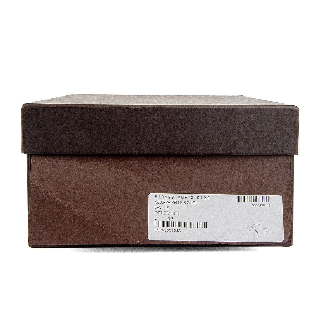 Bottega Veneta bottega veneta white bloc decollete Size US 7 / IT 37 - 6 Thumbnail