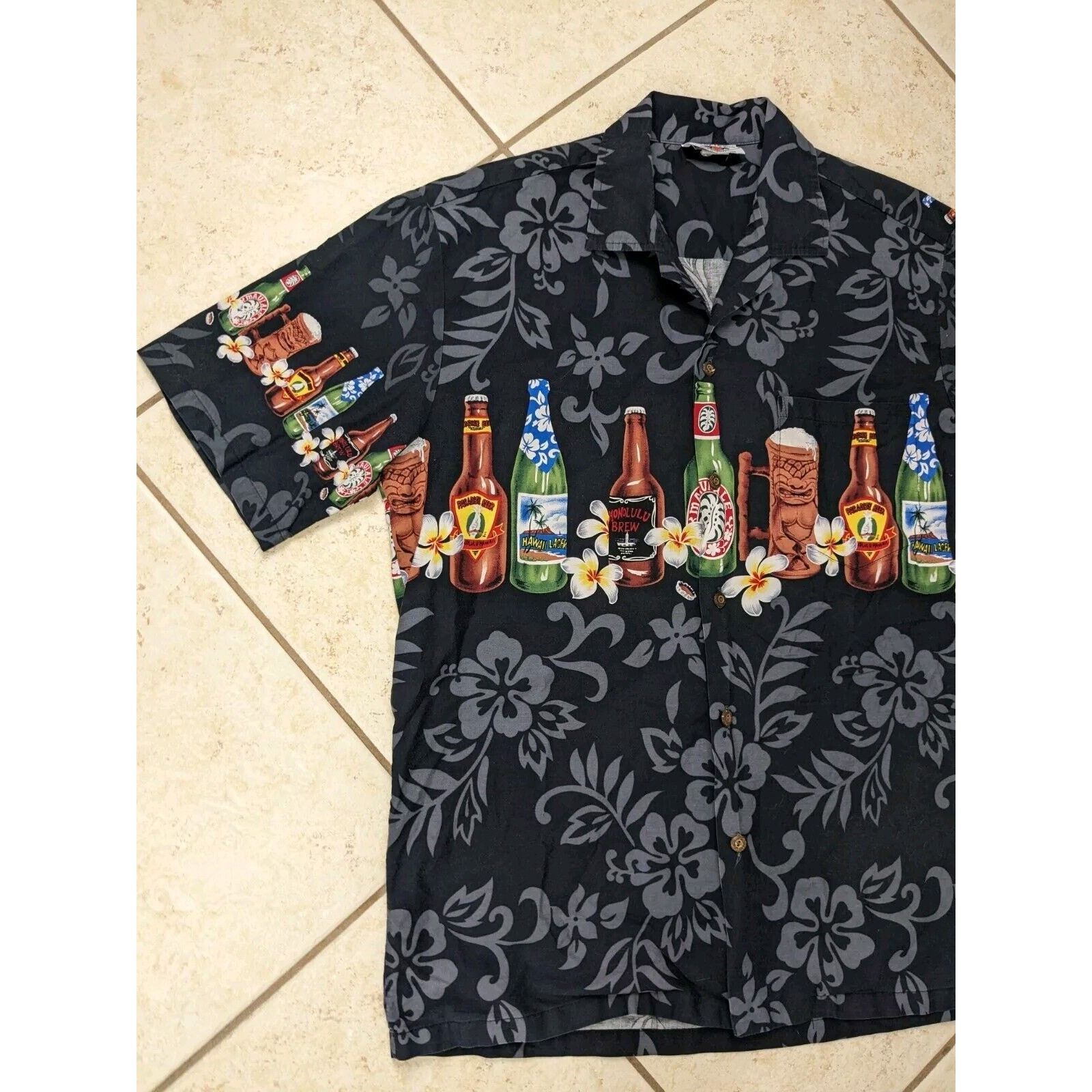 Pacific Legend Vtg Pacific Legend Hawaii USA L Hawaiian Shirt Beer Bottles Size US L / EU 52-54 / 3 - 2 Thumbnail