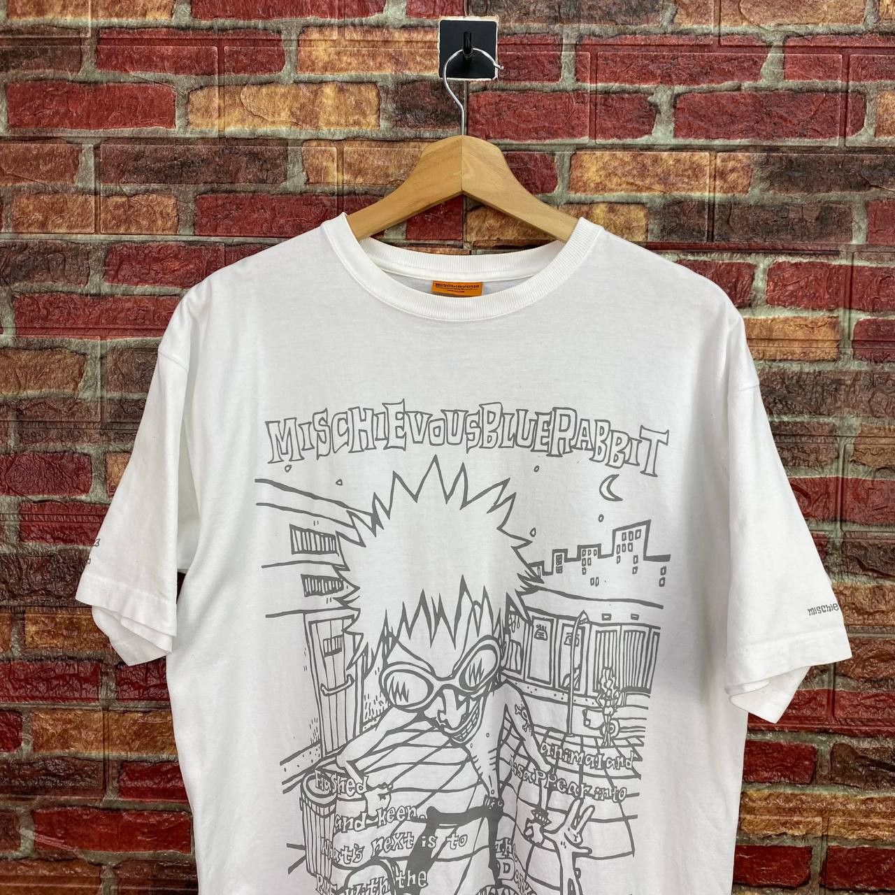 Japanese Brand ANIME JAPAN Crazy Mad Punk Mischievous Blue Rabbit anime Size US M / EU 48-50 / 2 - 2 Thumbnail