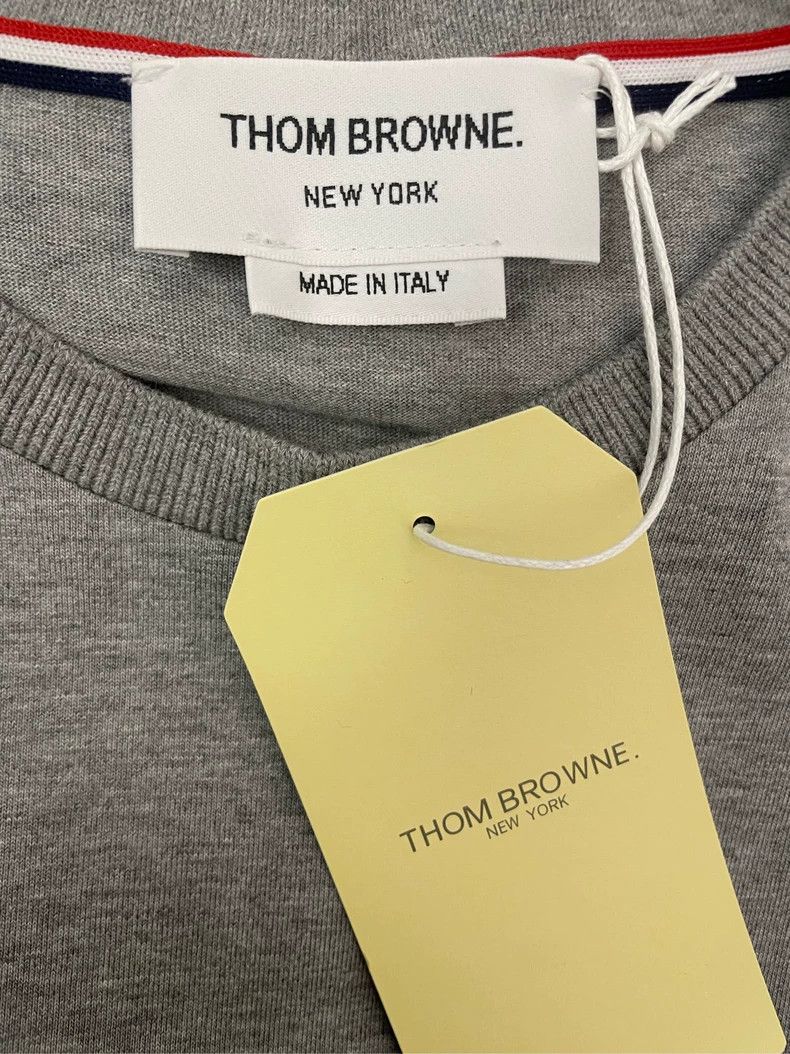 Thom Browne Thom browne Gray match line villain print short-sleeved T-s Size US XS / EU 42 / 0 - 5 Thumbnail