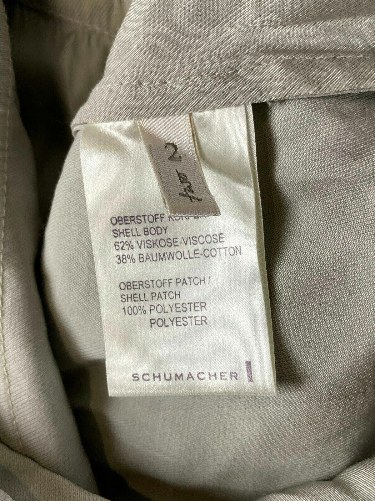 Designer Ladies Schumacher Grey Short Sleeve Bodycon Dress Size 2 Size XS / US 0-2 / IT 36-38 - 10 Thumbnail