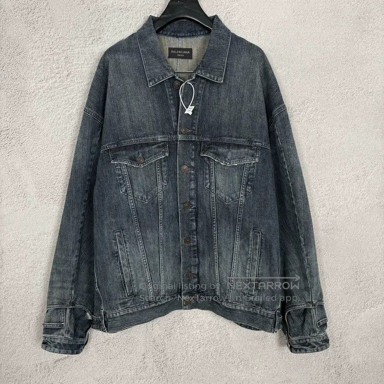 Balenciaga Balenciaga Reversed Patchwork Denim Jacket Size US XS / EU 42 / 0 - 1 Thumbnail