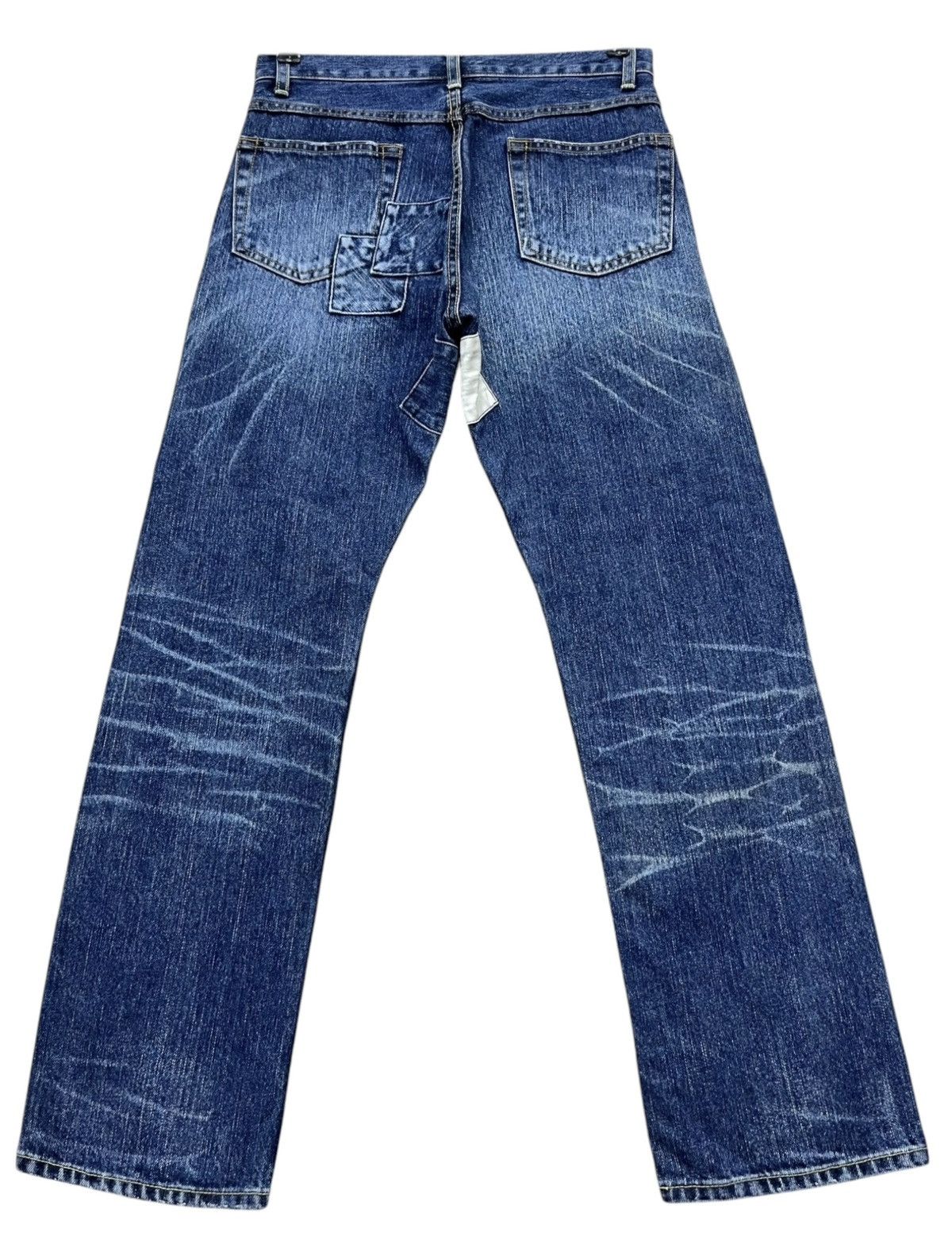 KOJIMA GENES Vintage KARAKOTO KOJIMA Grunge Patchwork Bleach Faded Denim Size US 28 / EU 44 - 4 Thumbnail