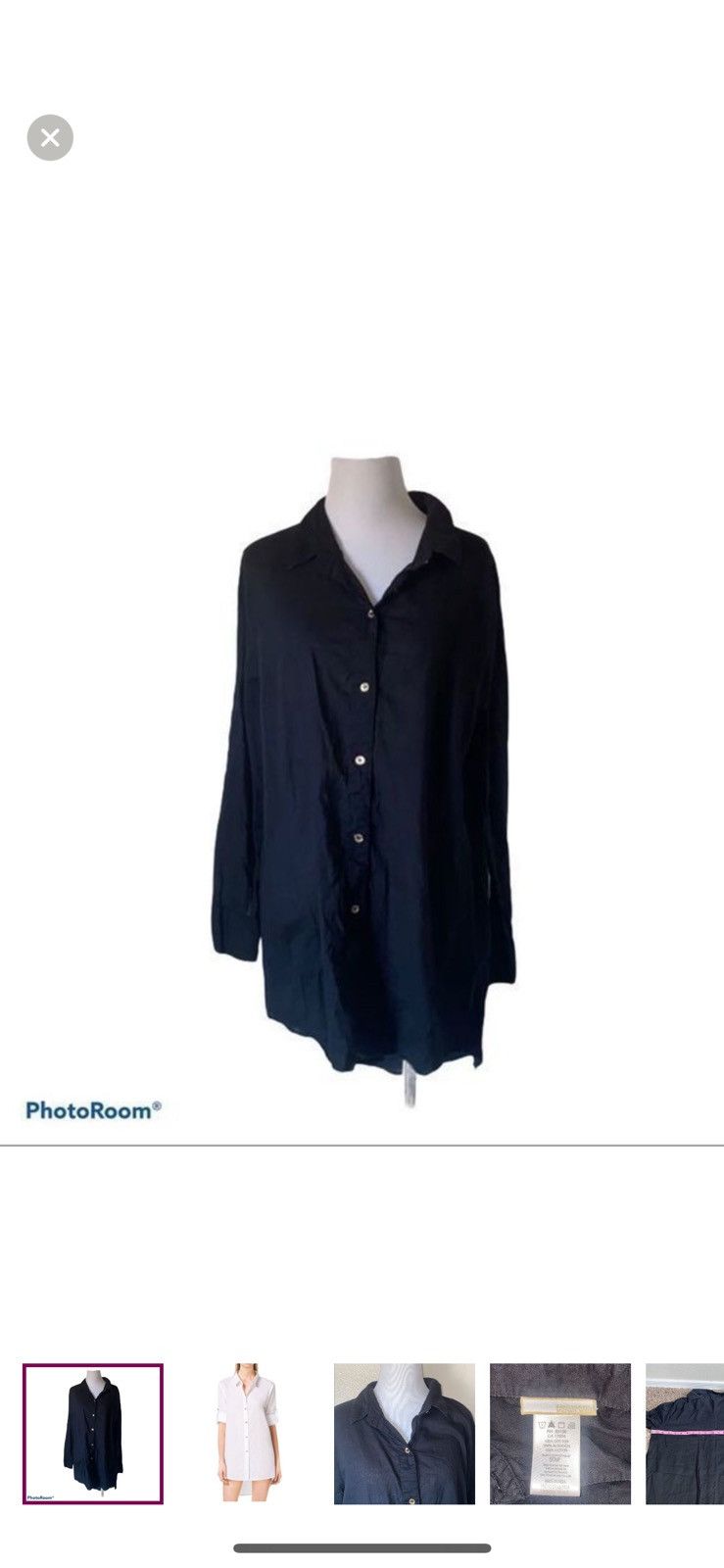 Michael Kors Michael kors small asymmetric button up shirt dress Size S / US 4 / IT 40 - 1 Thumbnail