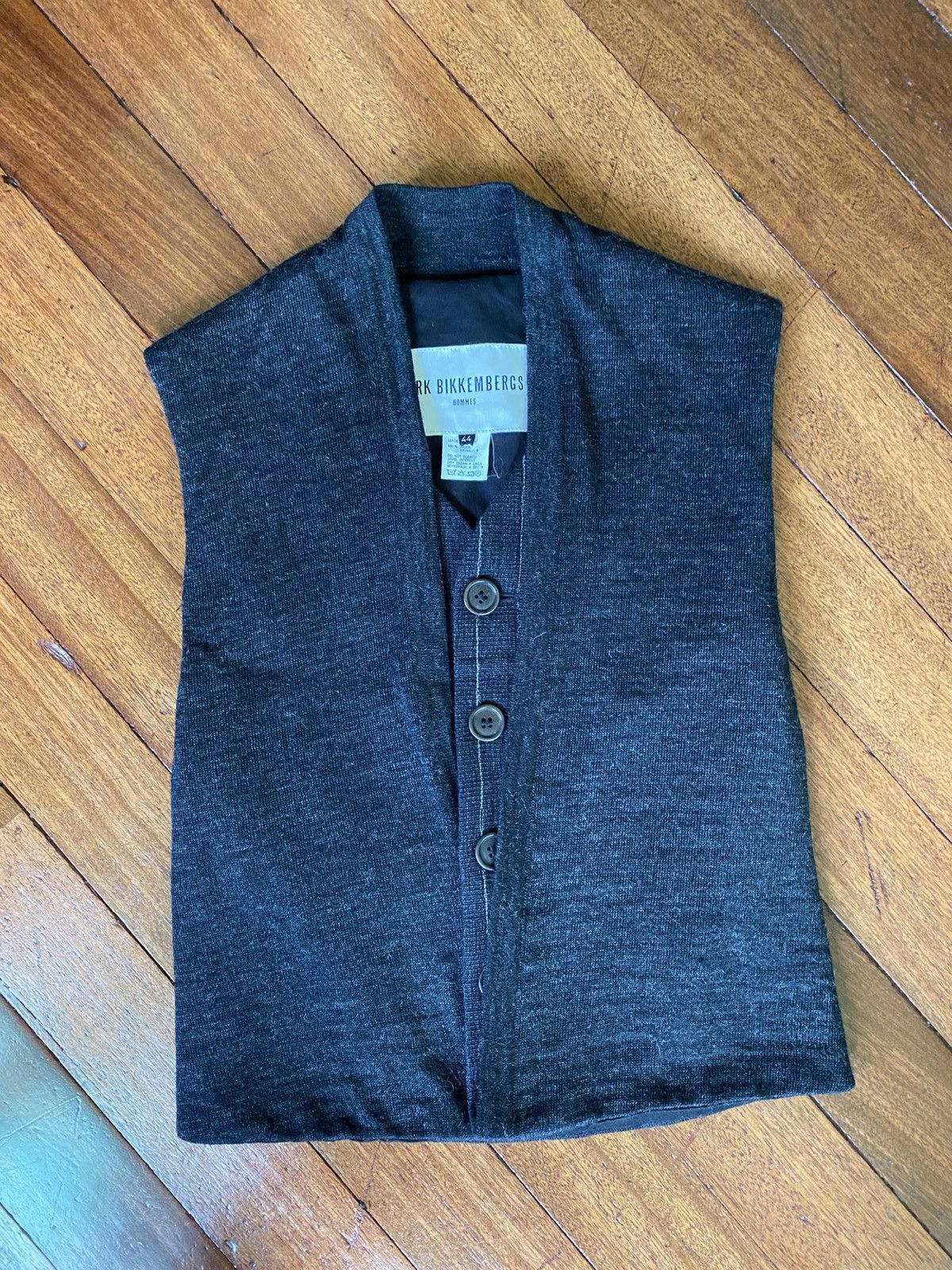 Dirk Bikkembergs A/W 1996 Dirk Bikkembergs Homme - Layered Wool Vest Size US S / EU 44-46 / 1 - 1 Thumbnail