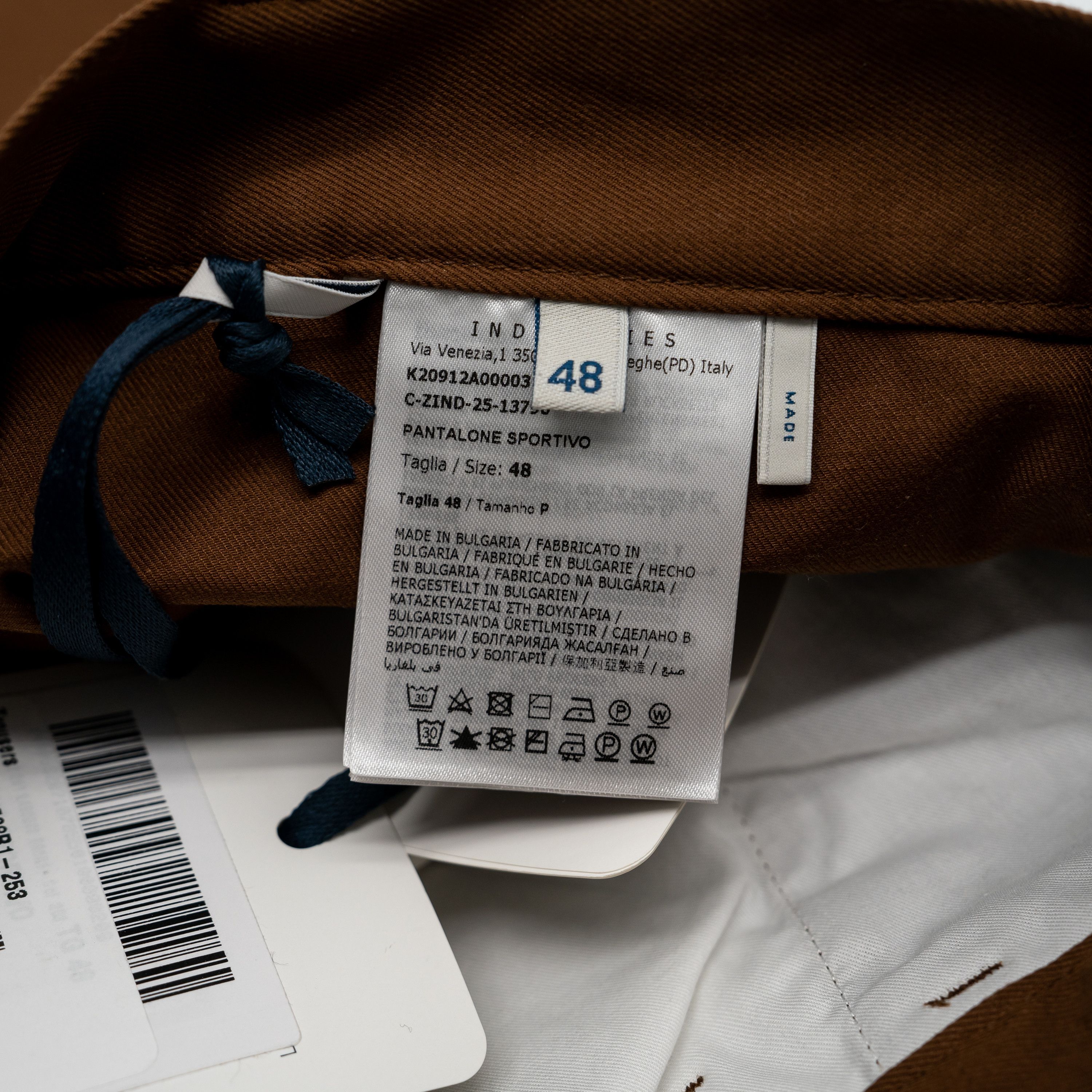 Moncler 48 M Moncler Straight Cotton Gabardine Trousers Brown Size US 32 / EU 48 - 10 Thumbnail
