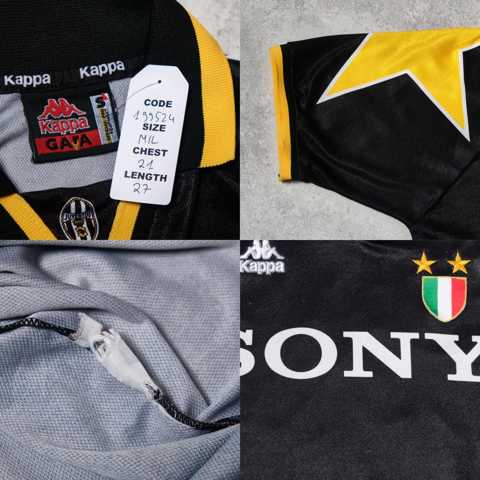 Kappa 1995/96 Juventus Third Shirt Kappa Zidane (M/L) Size US M / EU 48-50 / 2 - 6 Thumbnail