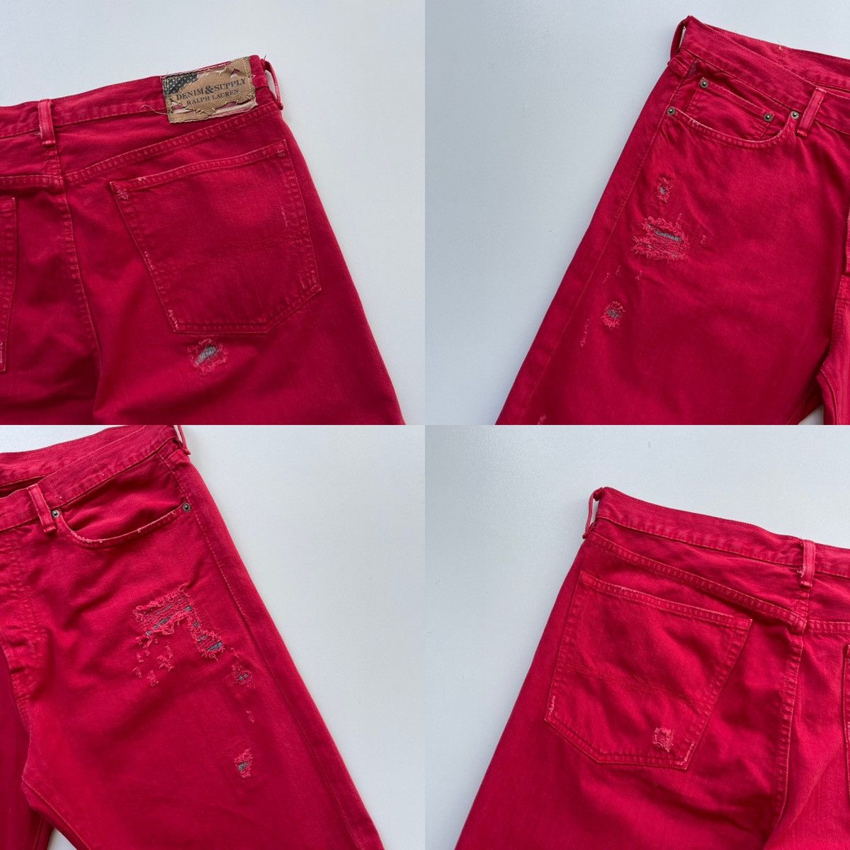 Denim & Supply Ralph Lauren × Polo Ralph Lauren × Ralph Lauren Ralph Lauren Denim & Supply Distressed Denim Slim Fit Shorts Size US 36 / EU 52 - 6 Thumbnail