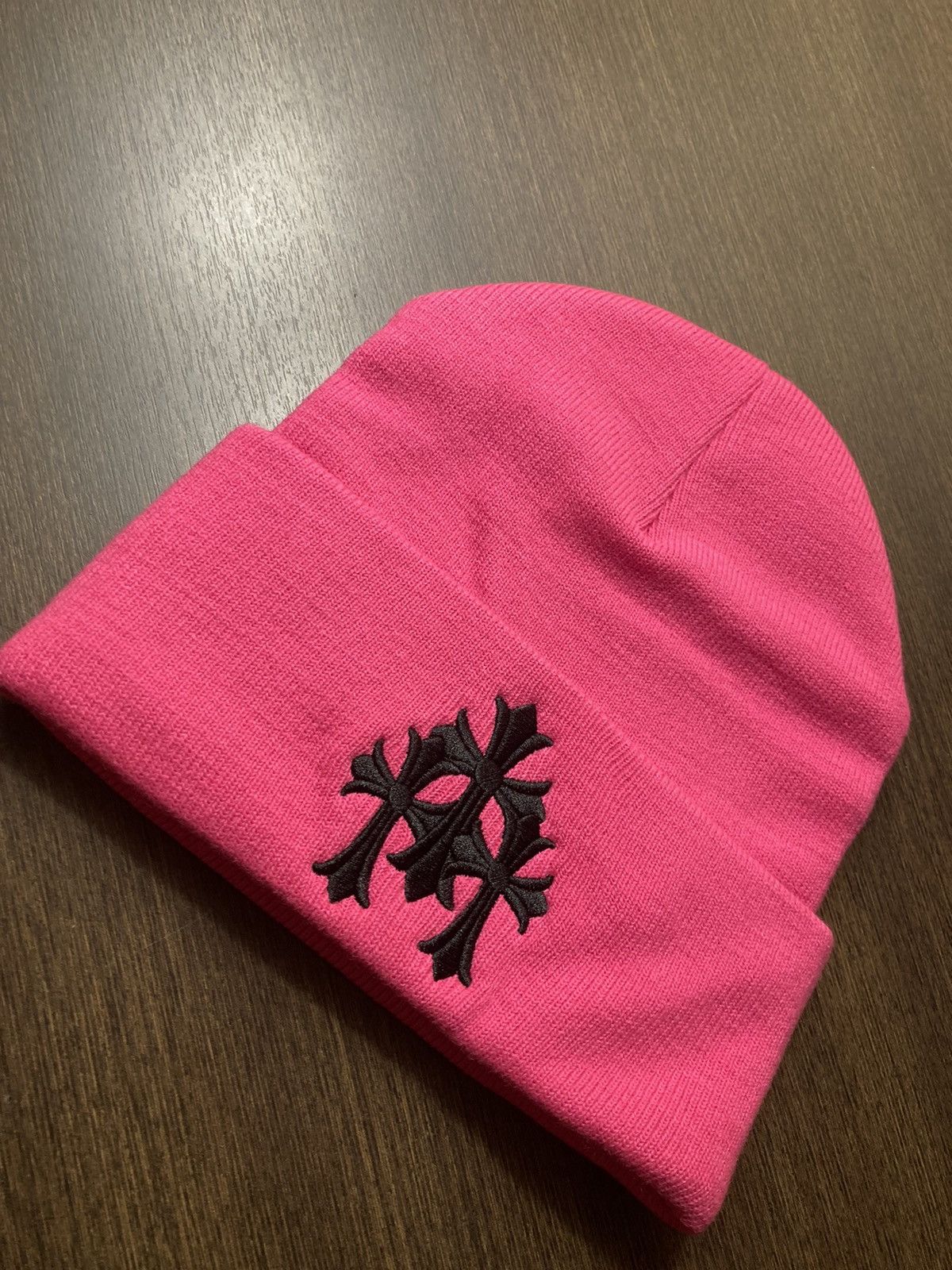 Chrome Hearts Chrome hearts triple cross pink beanies Size ONE SIZE - 1 Thumbnail